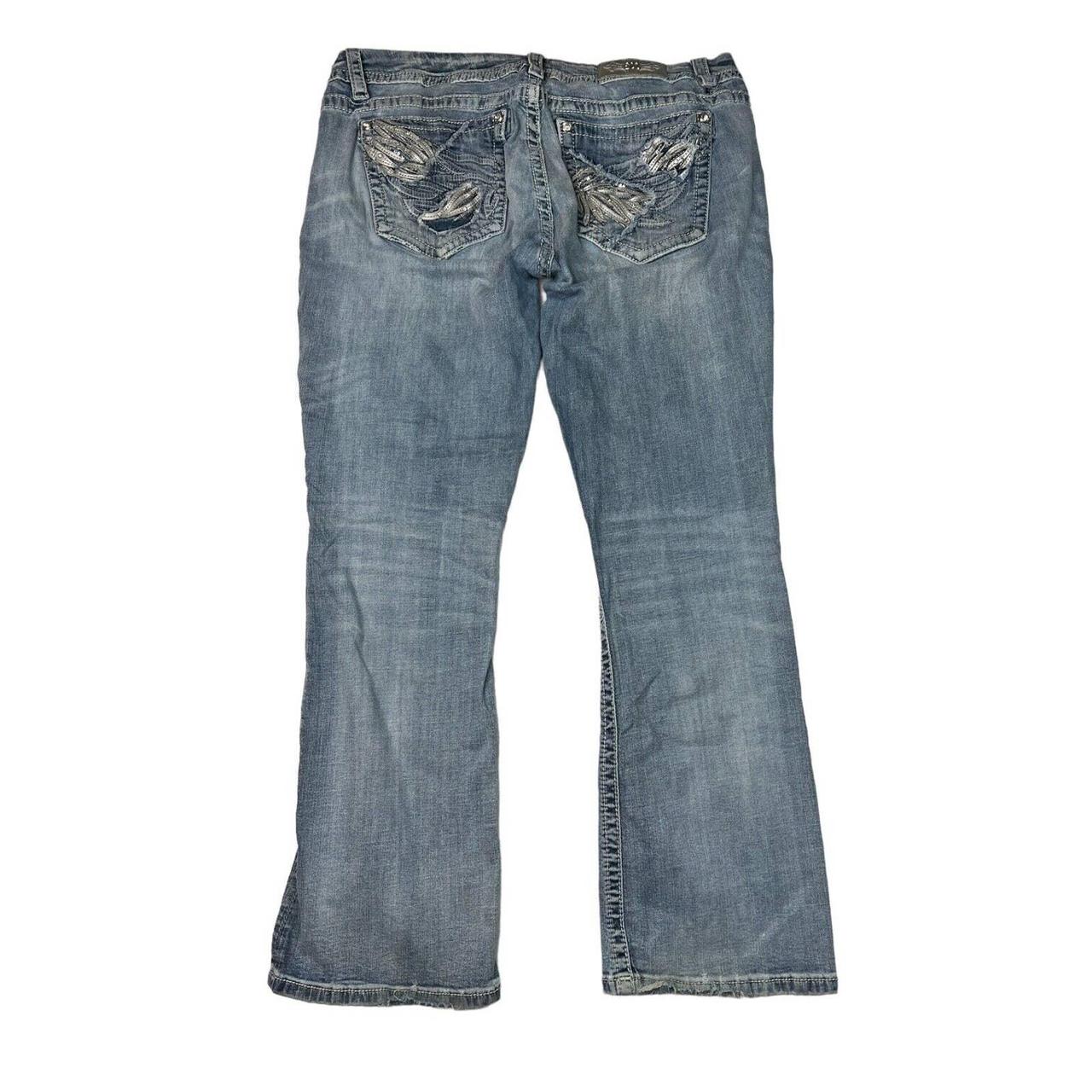 Miss Me Mid Rise Easy Boot Cut Jeans Y2k Bling Depop 2187