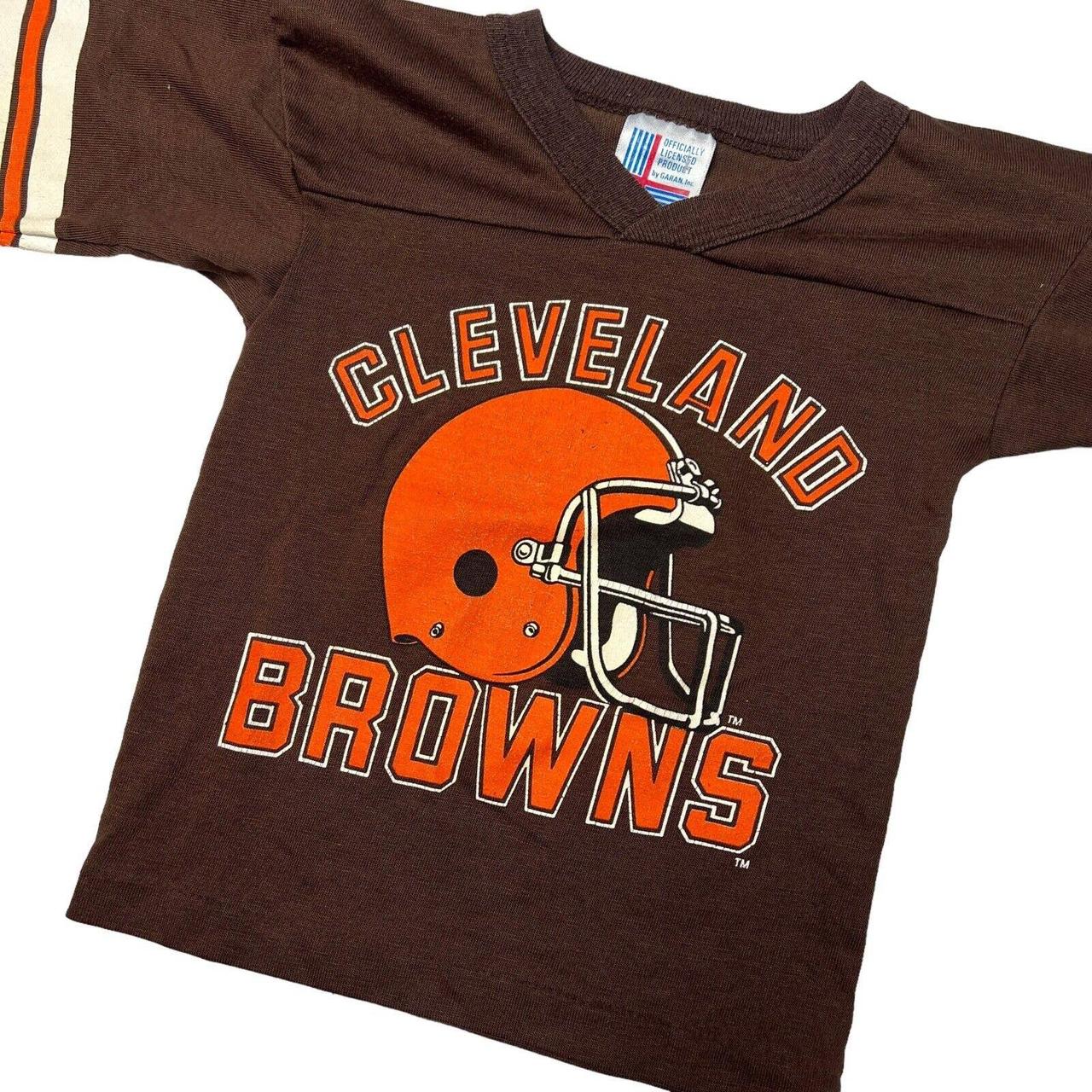 Vintage 80s NFL Cleveland Browns T-Shirt. Single - Depop