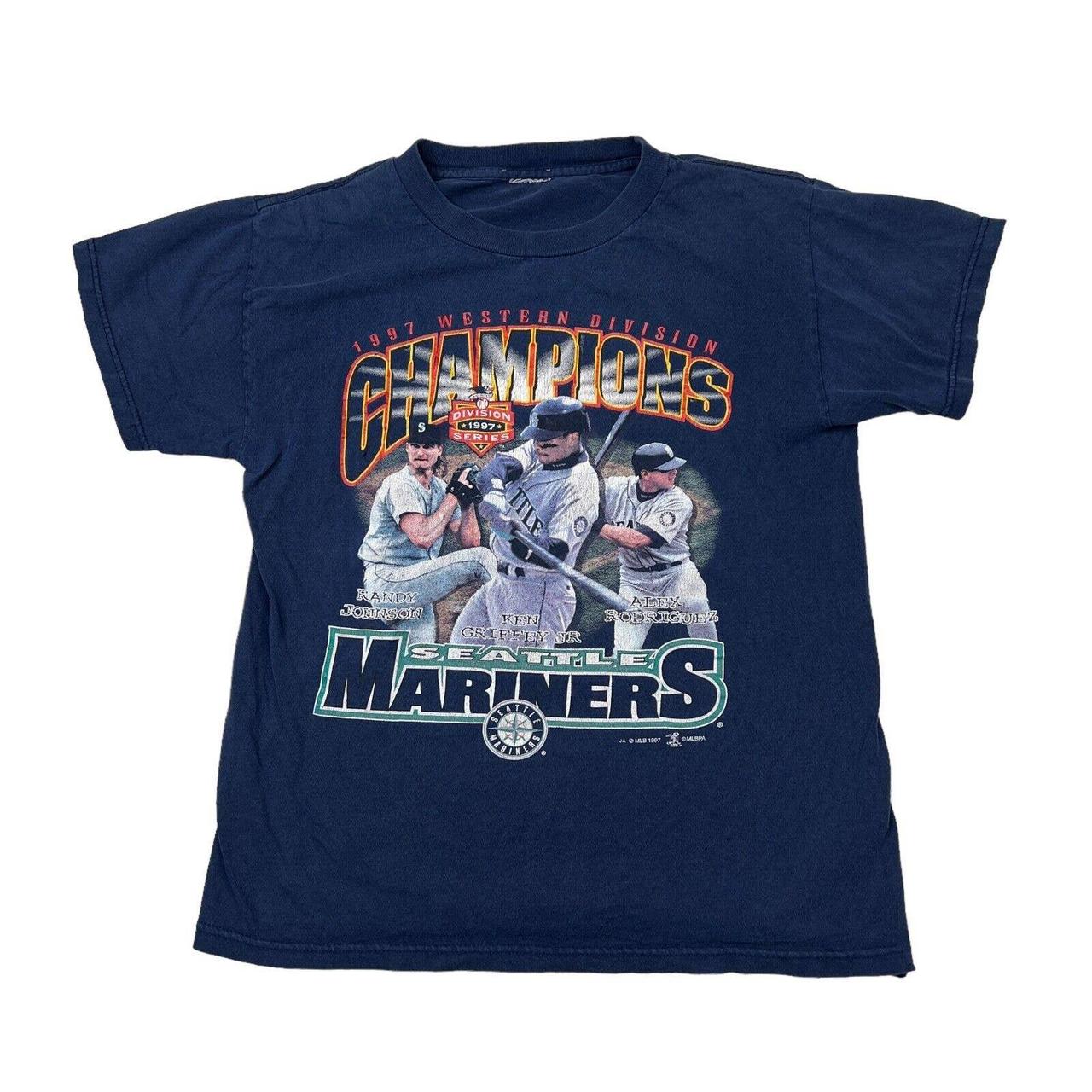 Seattle Mariners T Shirt Vintage MLB 90's Ken - Depop