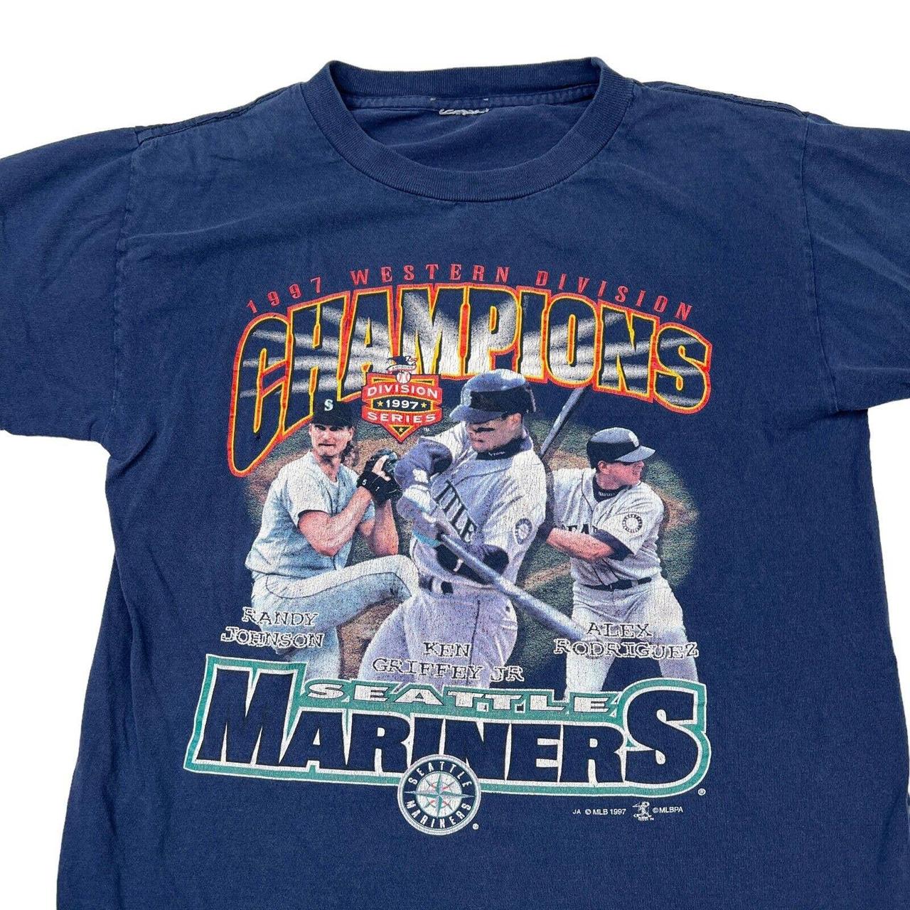 Seattle Mariners T Shirt Vintage MLB 90's Ken - Depop