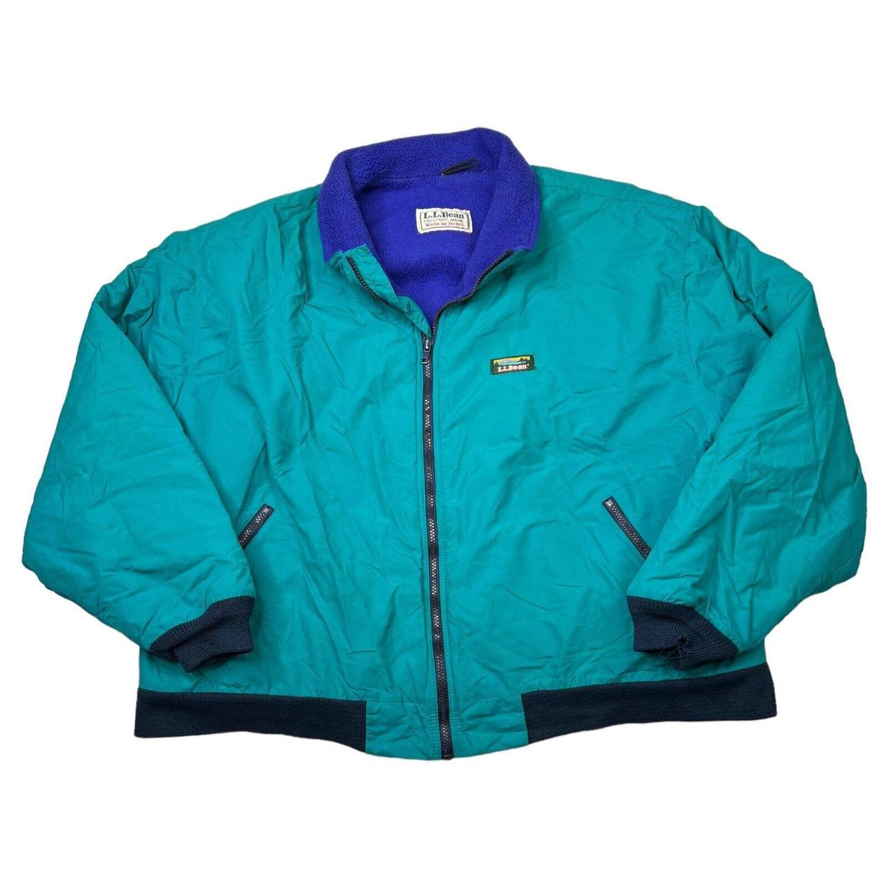 LL Bean VTG 90s Fleece Lined Zip Up Warm Up Jacket...