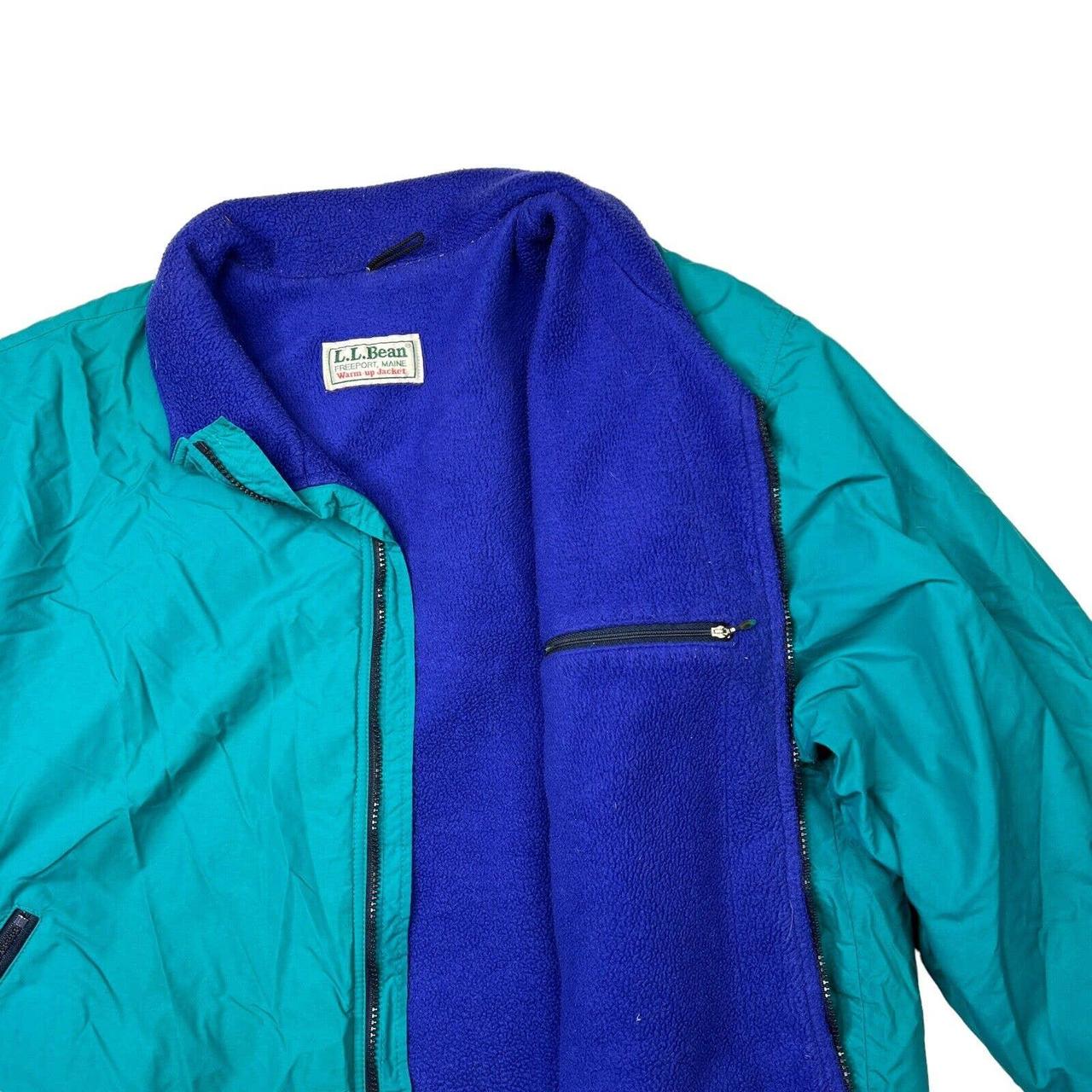 LL Bean VTG 90s Fleece Lined Zip Up Warm Up Jacket...