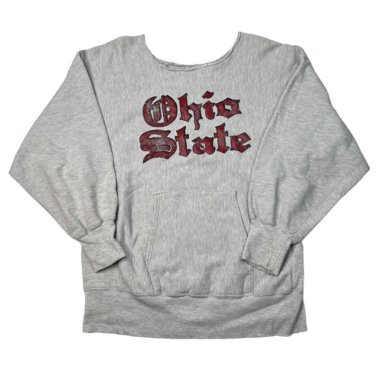 Champion Vintage 80s Ohio State Pullover Sweatshirt... - Depop