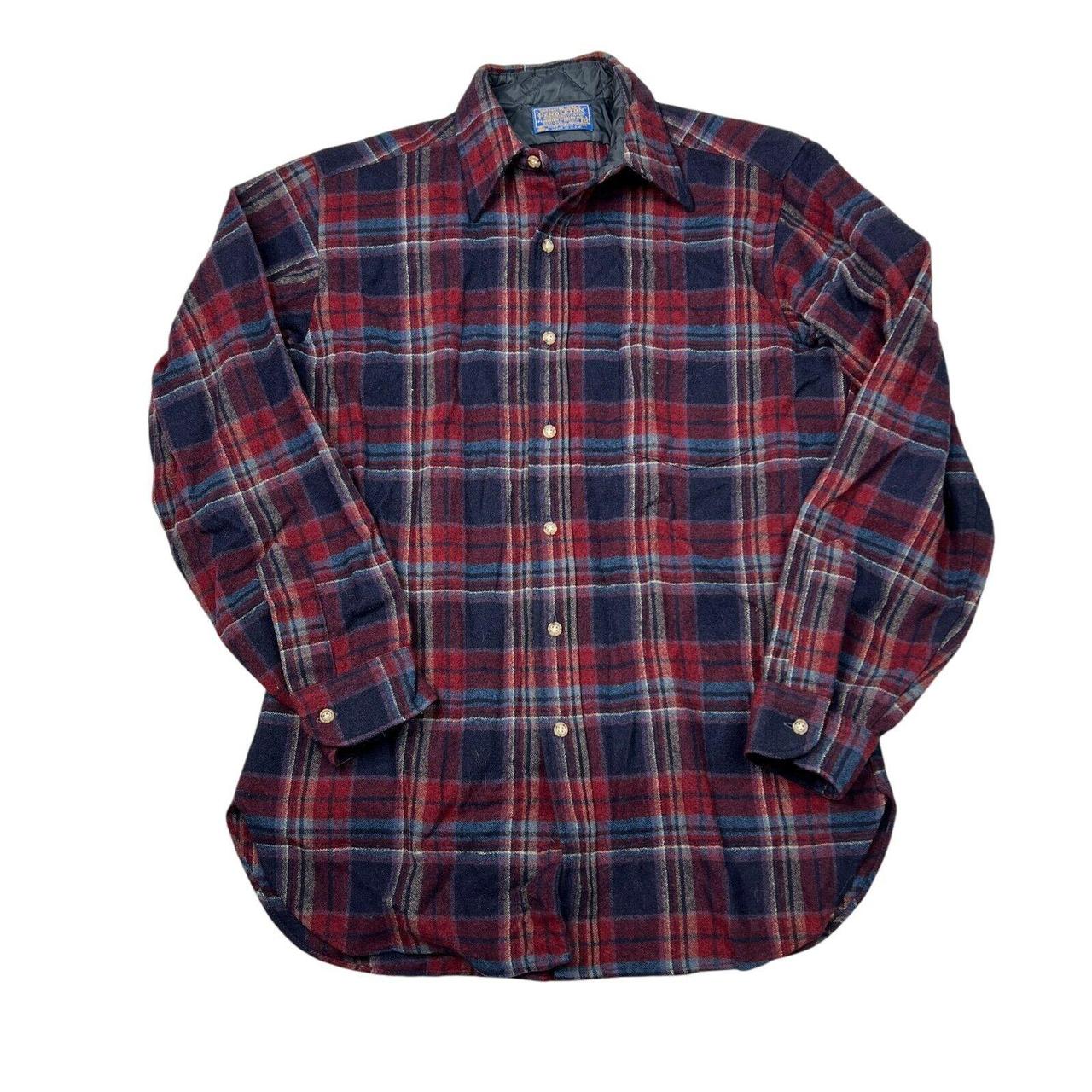 Pendleton VTG 70s Wool Lodge Board Shirt Tartan...