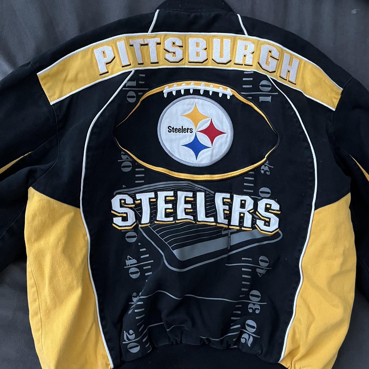 Pittsburgh Steelers 1980s Varsity Jacket - 4x Super - Depop