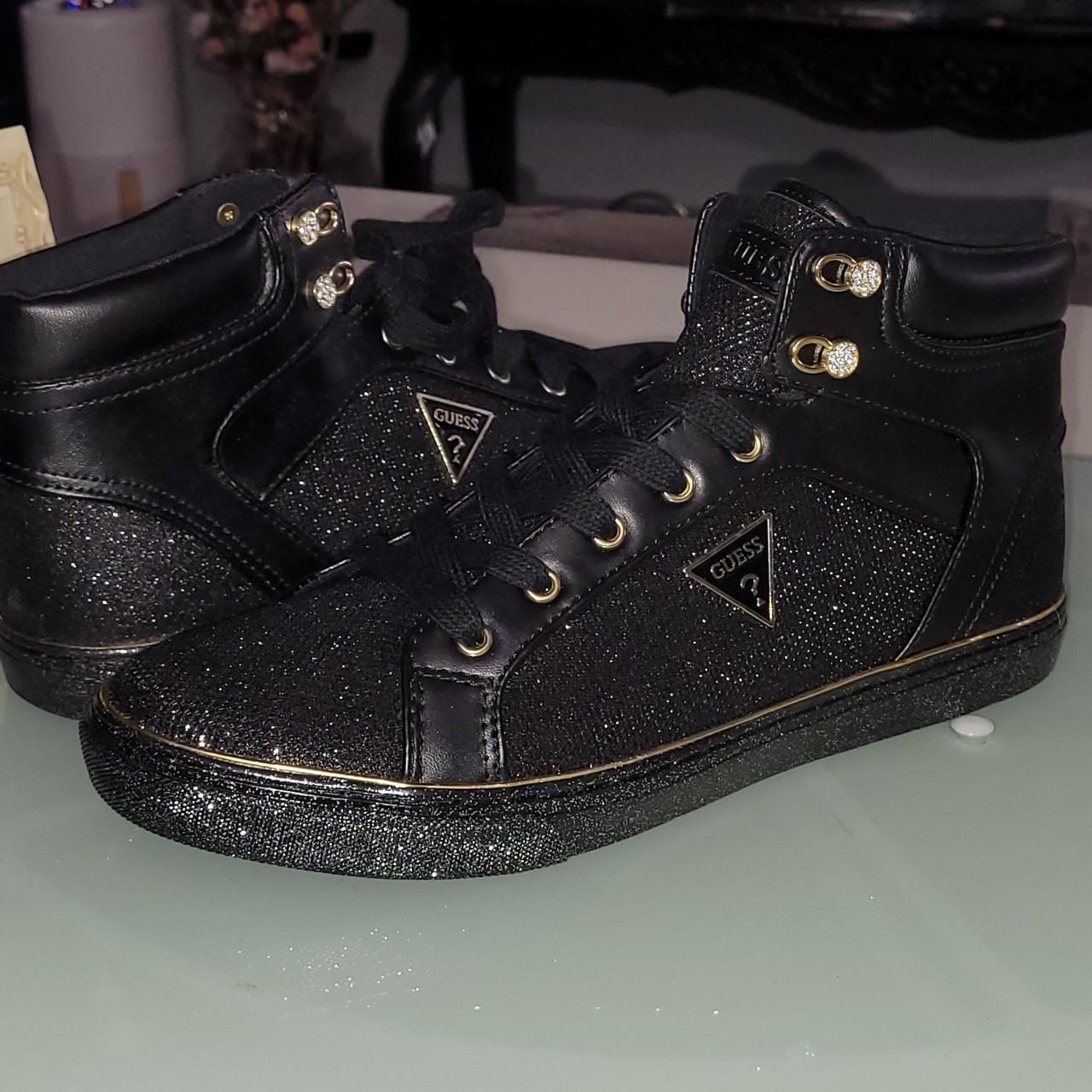 Guess black and hot sale gold shoes