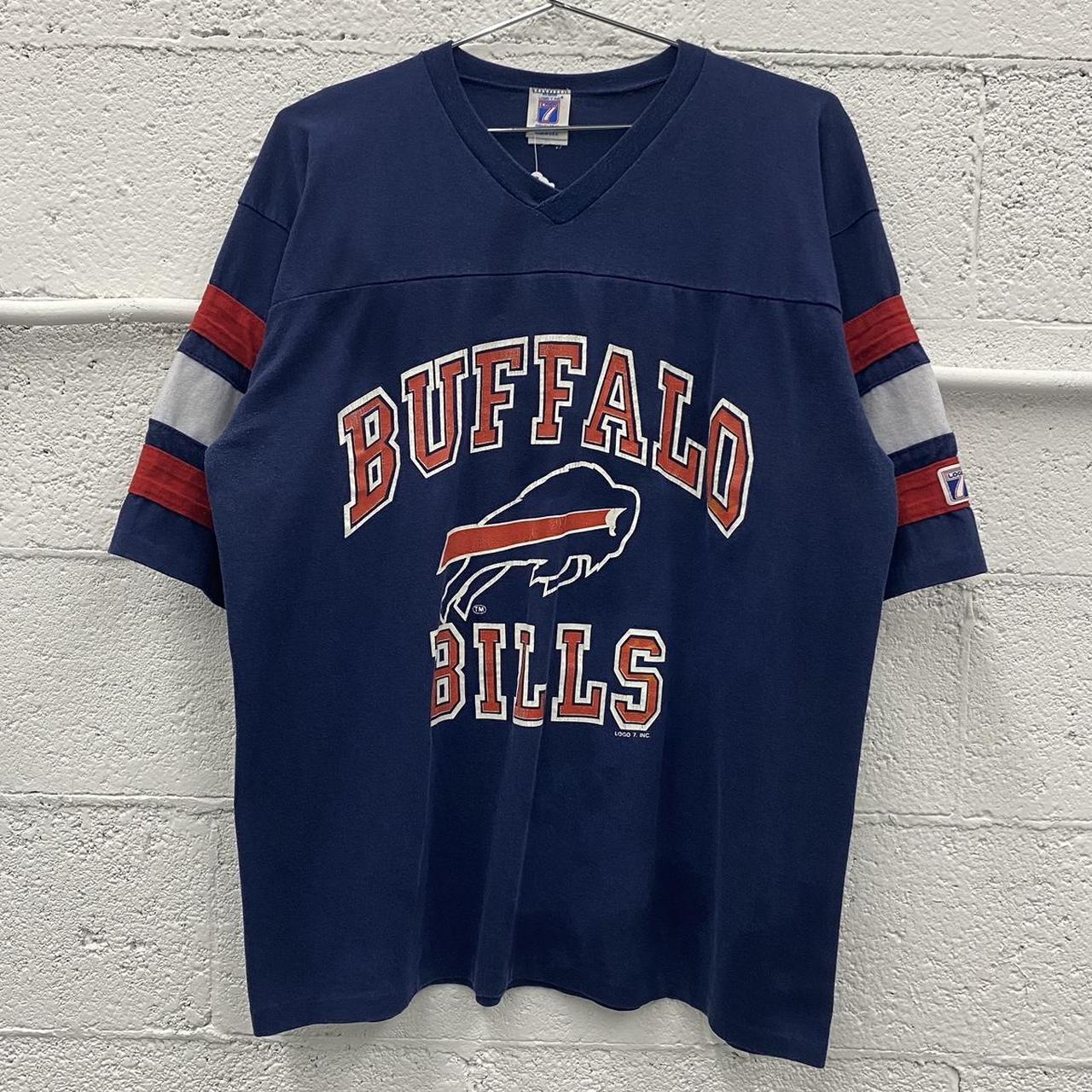 Vintage 90s Buffalo Bills Logo 7 Retro Jersey - Depop