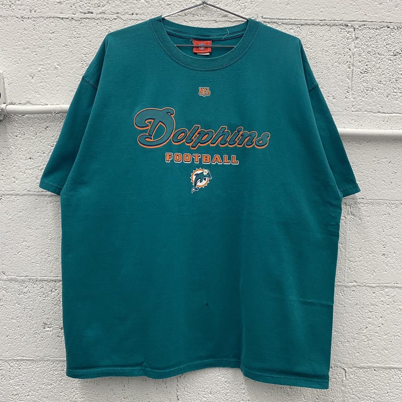 Vintage Y2K Miami Dolphins Football Retro 2000s Logo... - Depop