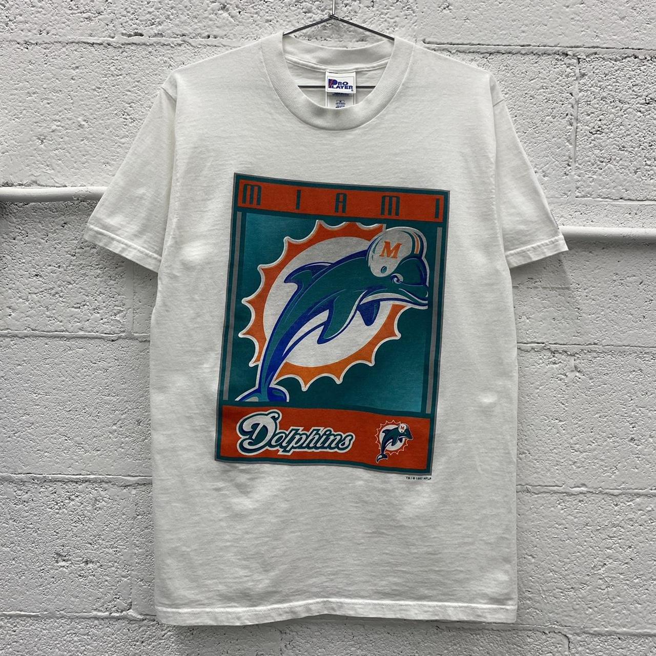 90s THE GAME MIAMI DOLPHINS EMBROIDERED - Depop