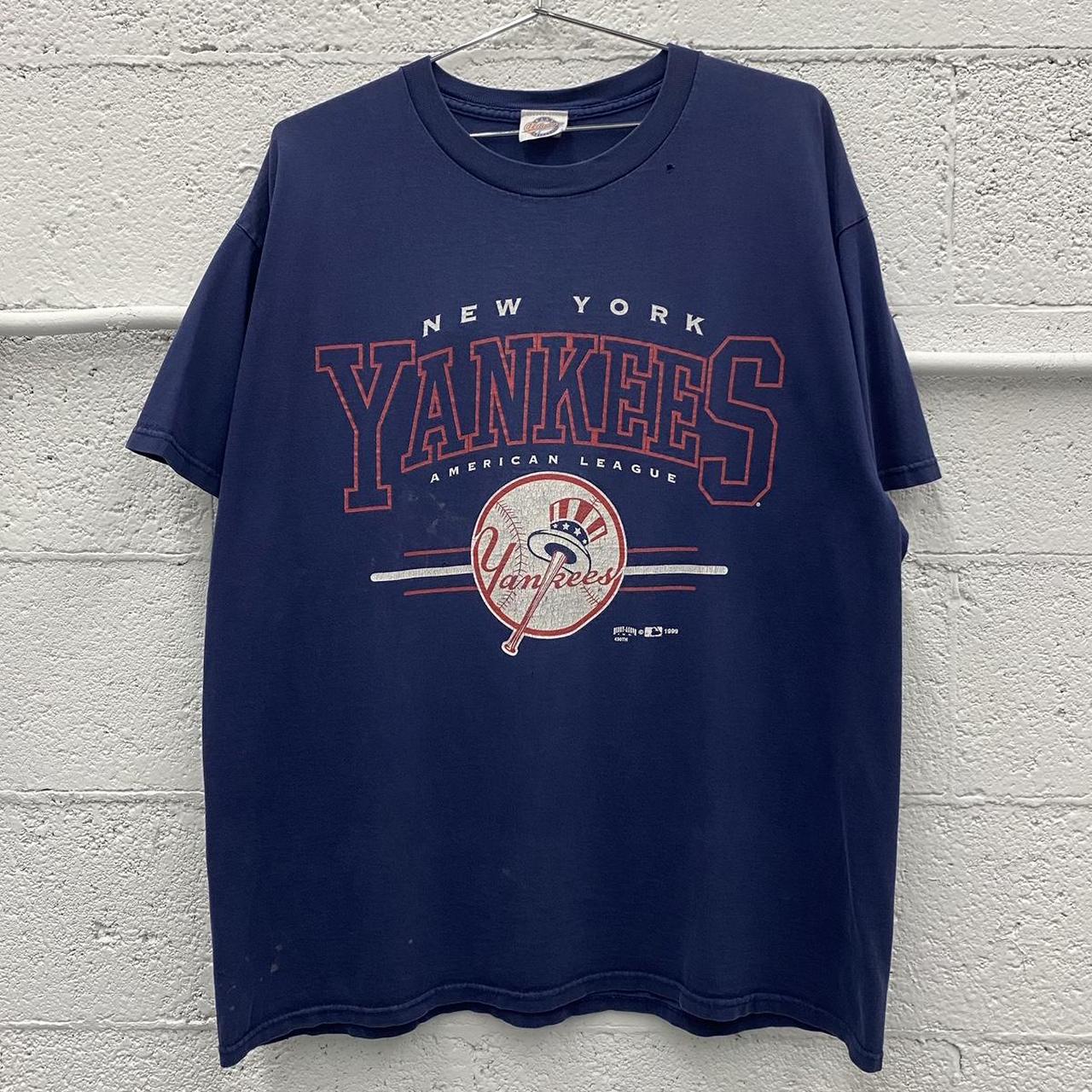 Vintage 90s New York Yankees Baseball Retro Graphic... - Depop