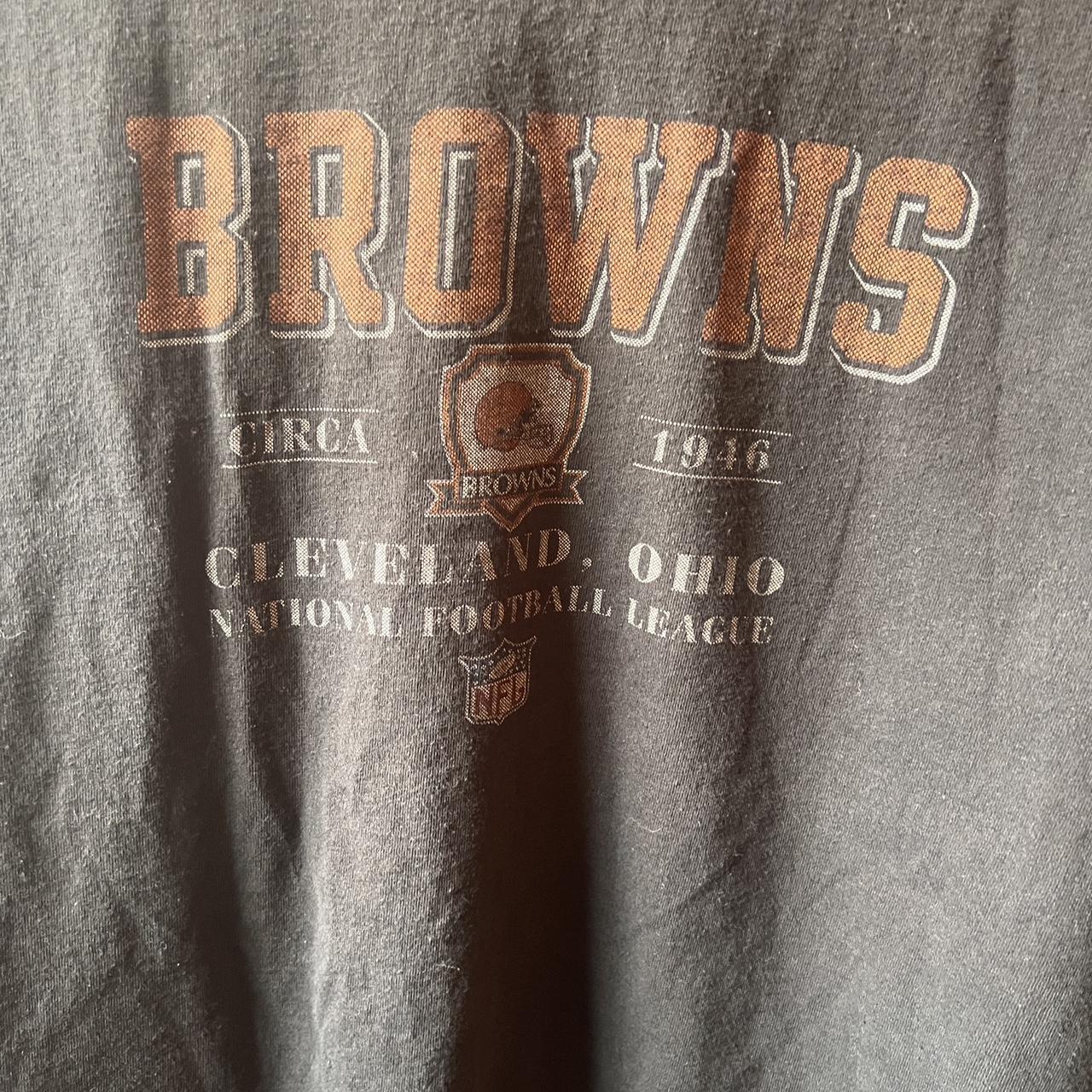 Cleveland Browns Long Sleeve Size Large Cotton - Depop