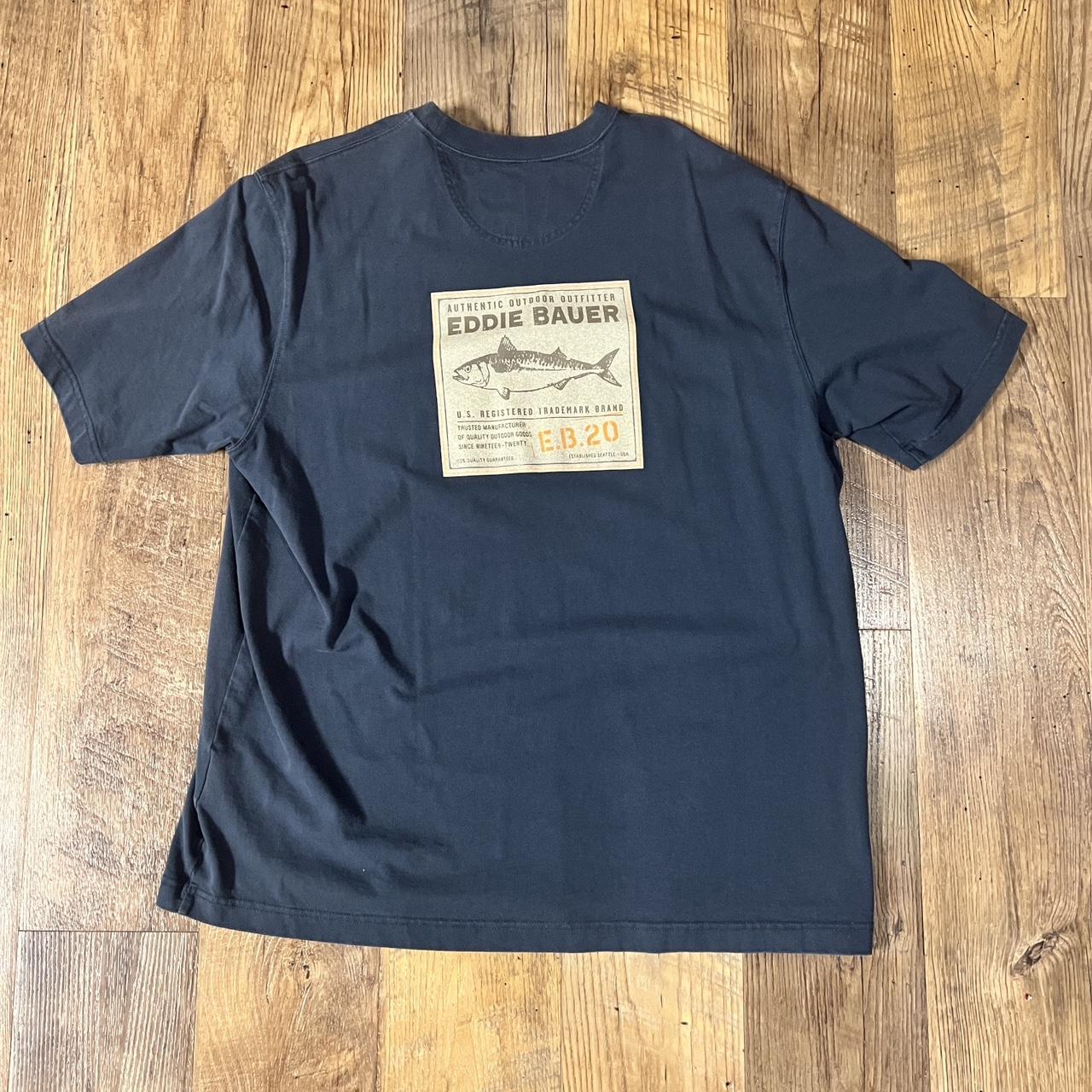 Eddie Bauer Men's Short Sleeve Fishing Shirt Size - Depop