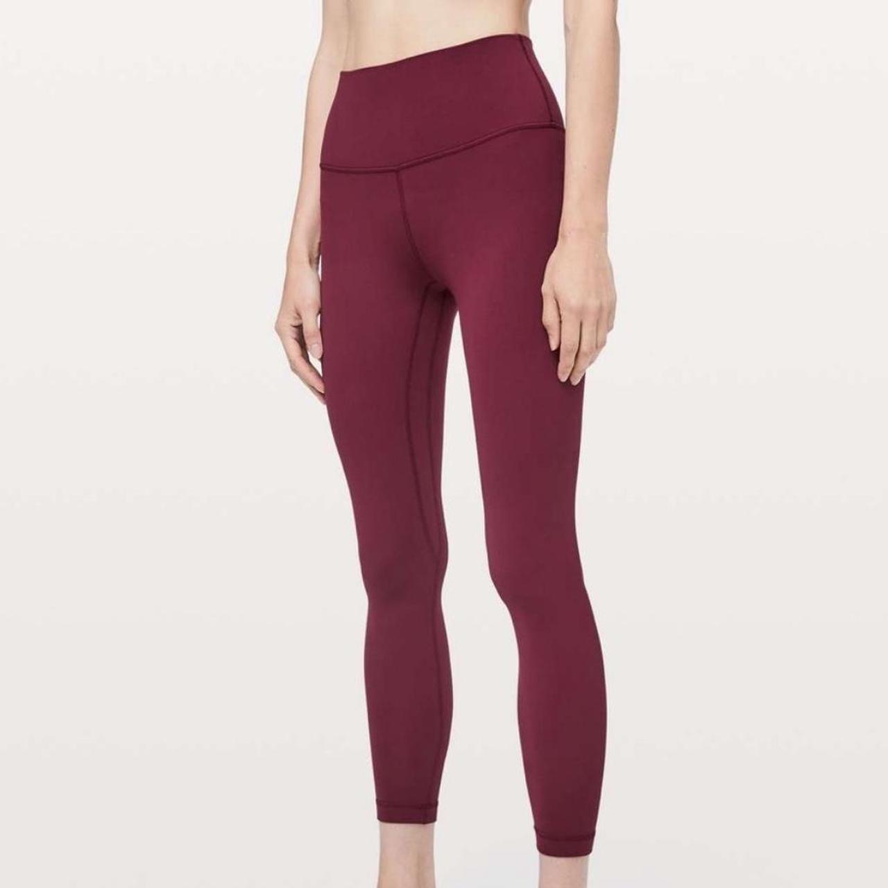red lululemon leggings