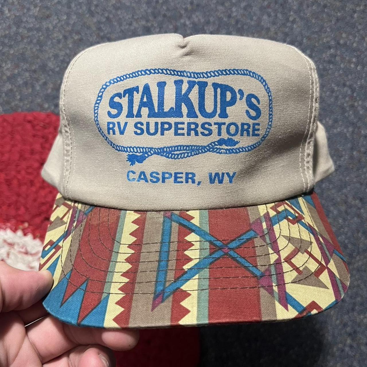 vtg 90s tan aztec print stalk ups super store Casper... Depop