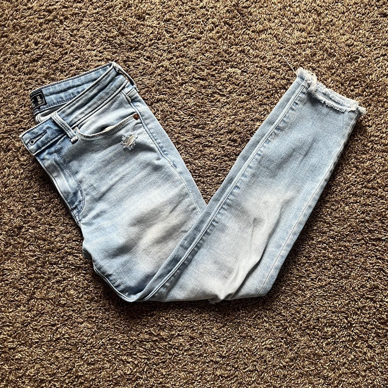 Midrise Ripped Skinny Jeans - shipping:... - Depop