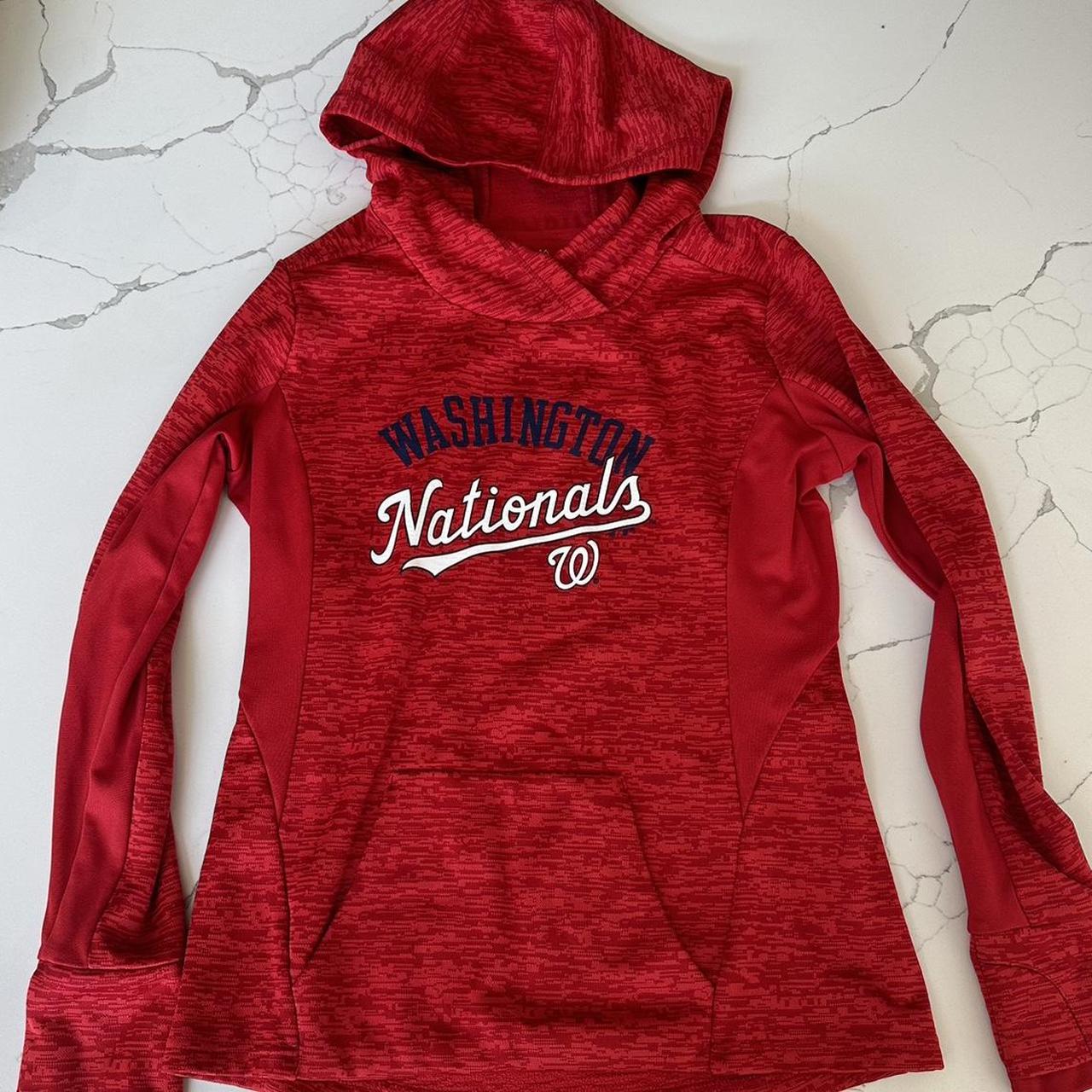 red NORTHWESTERN BASEBALL large Majestic hoodie. - Depop