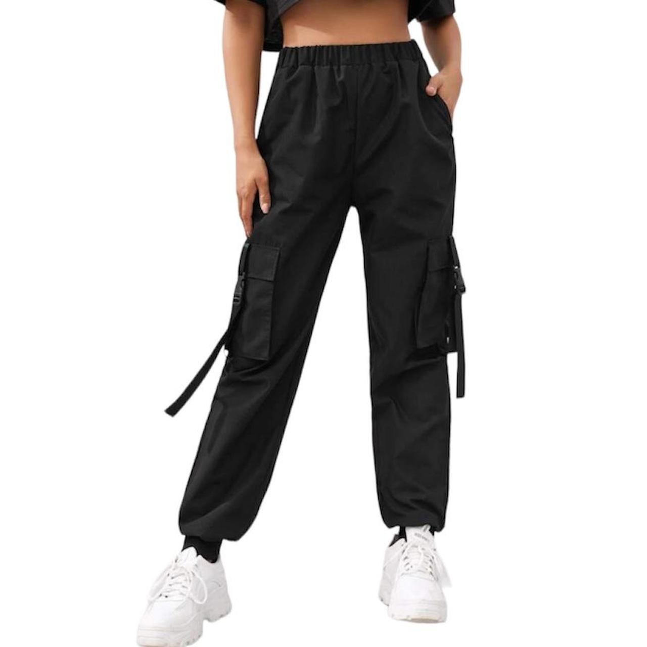 SHEIN Women's Black Joggers-tracksuits | Depop