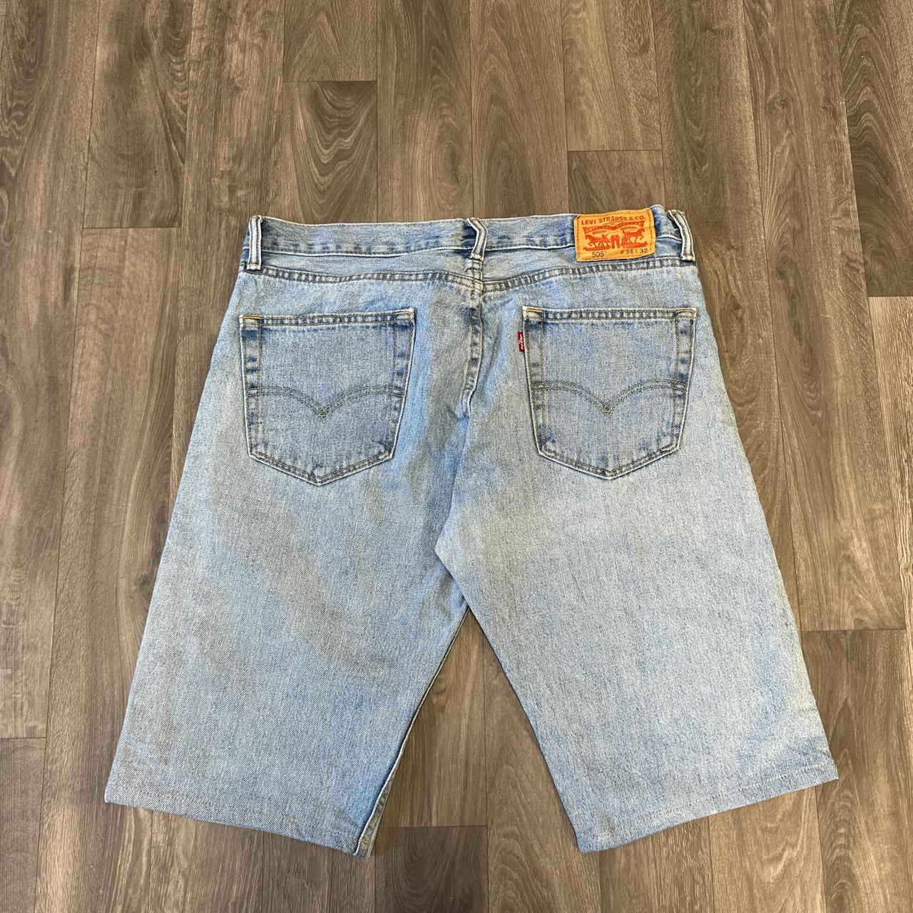 Levi 505 Jorts Size 34 Leg opening 9.5 Top to. Depop