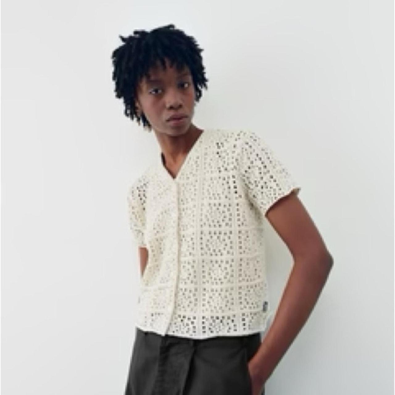 Stussy shops crochet shirt