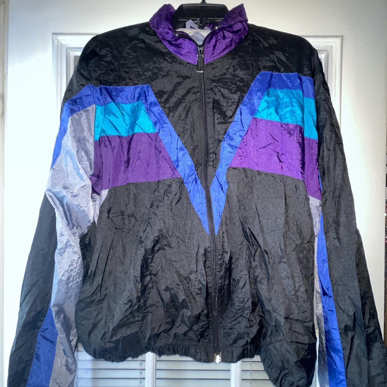 Mens retro hot sale windbreaker jacket