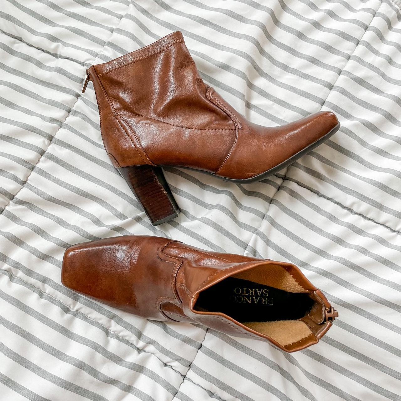 Franco Sarto Women's Brown Boots | Depop