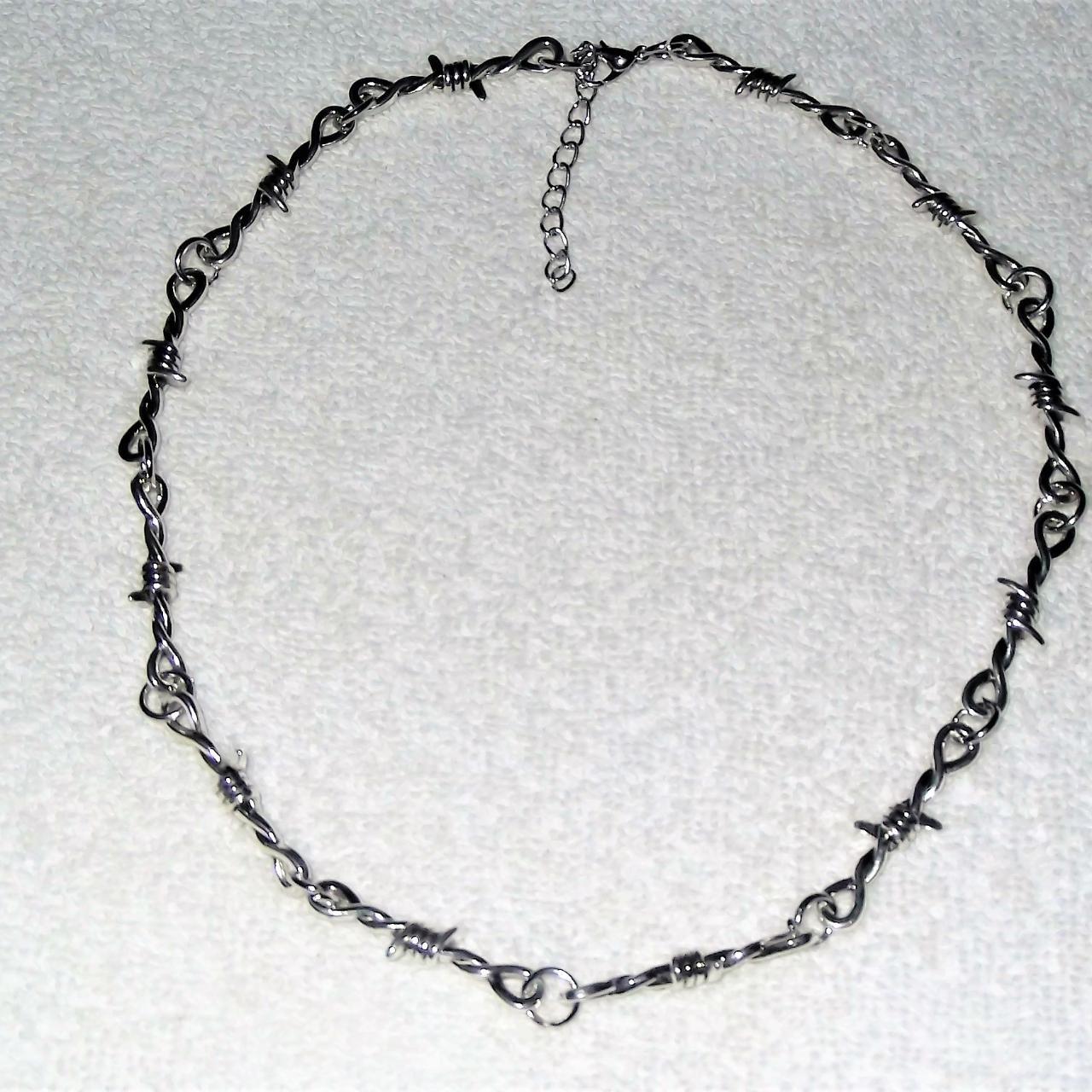 Barbwire Necklace - Sterling Silver - outriderjjewelry