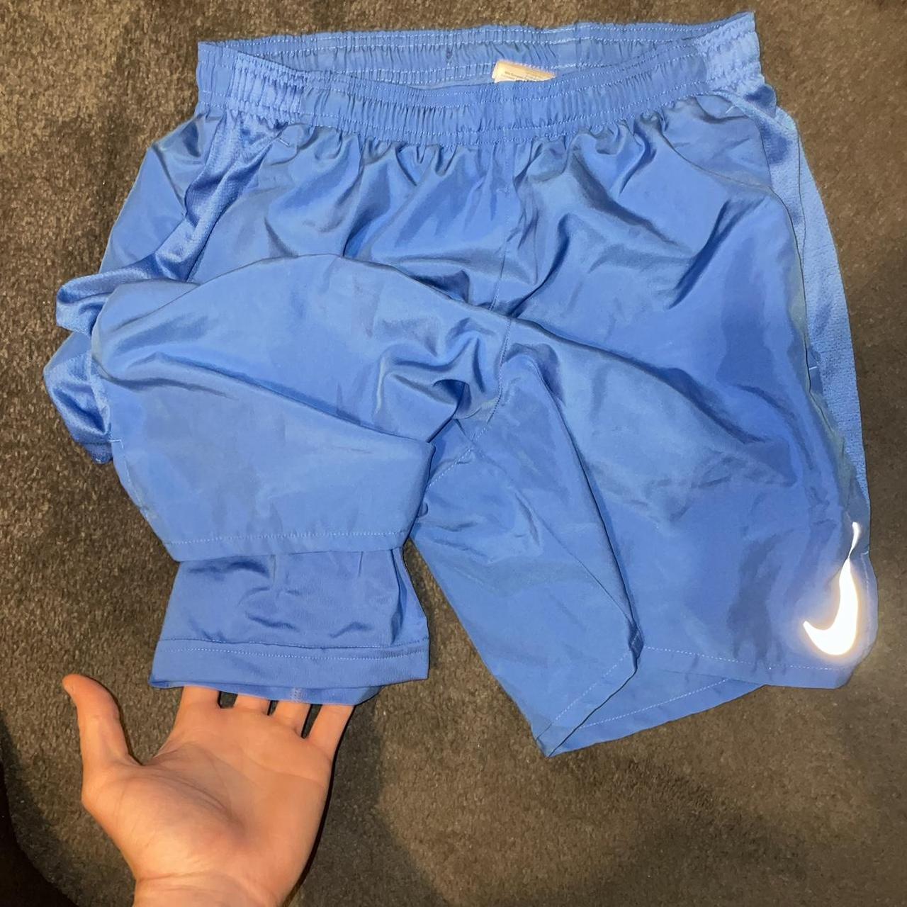 blue nike shorts