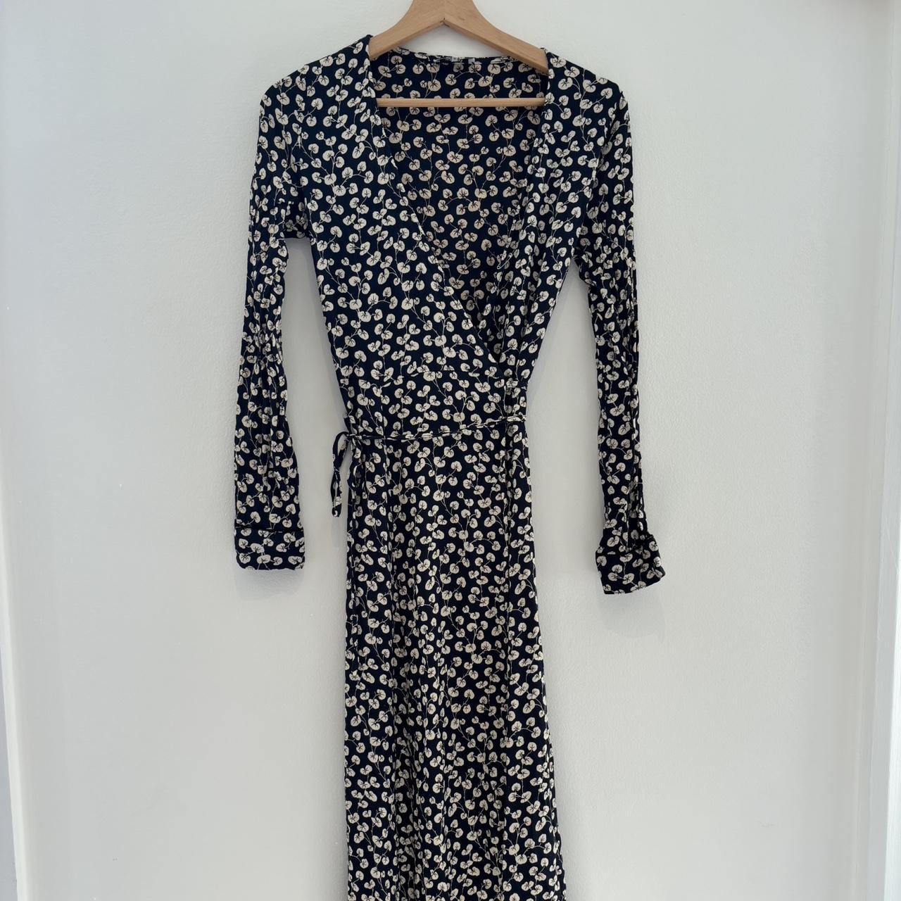 Ganni roseburg wrap dress best sale