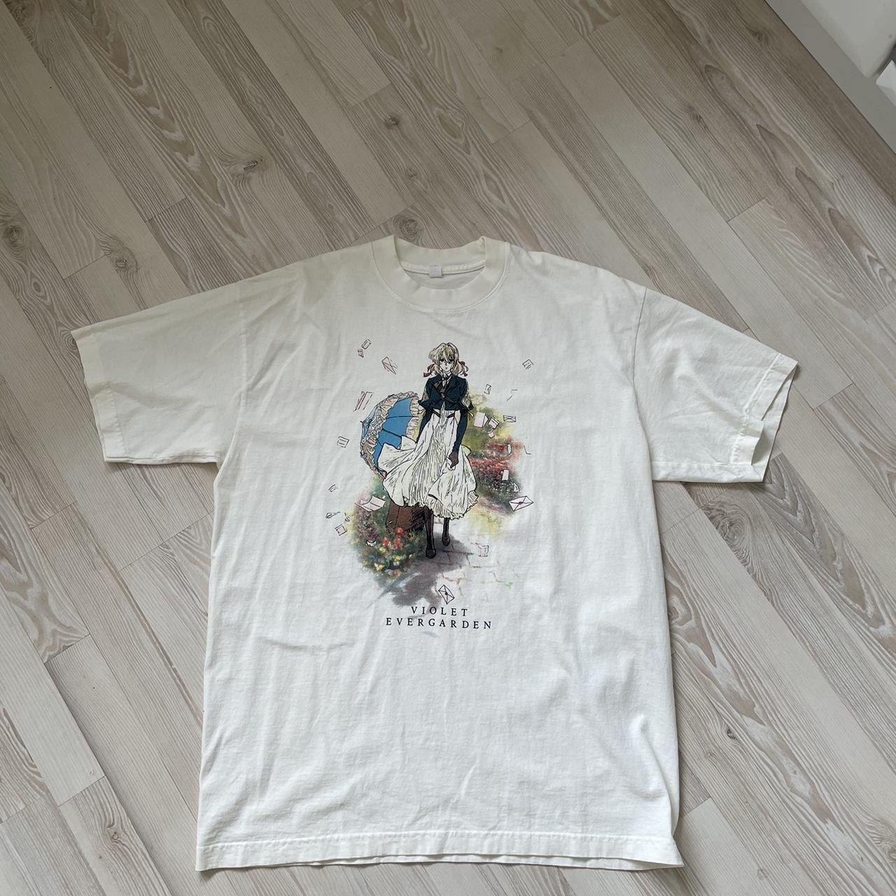 Project Mori Violet Evergarden T-Shirt - Off... - Depop