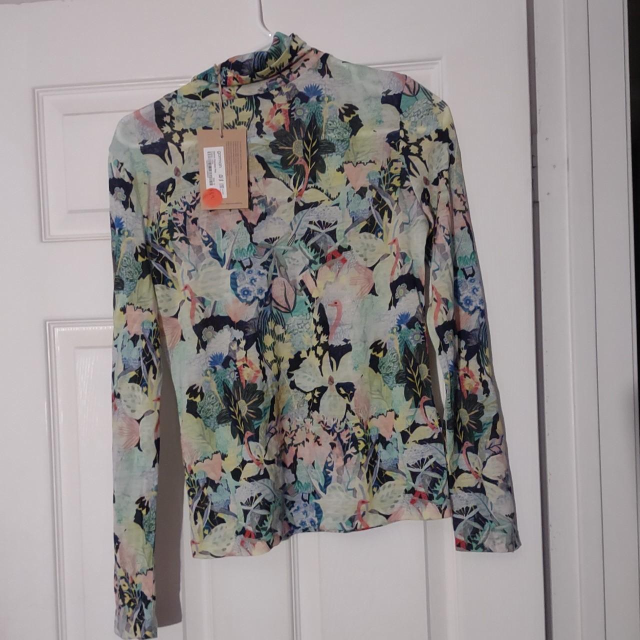 Gorman printed turtleneck top US 4 new with tags - Depop