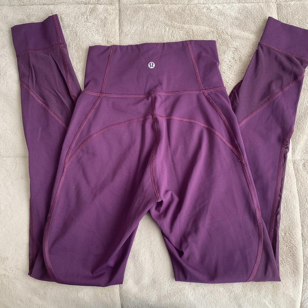 purple lululemon align leggings great condition - Depop