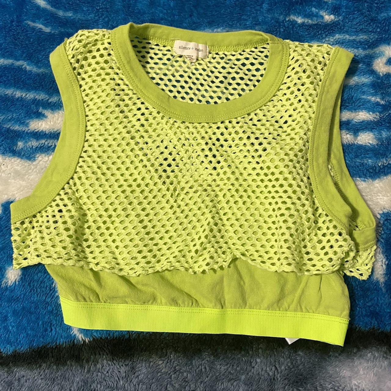 Women's Green Crop-top | Depop