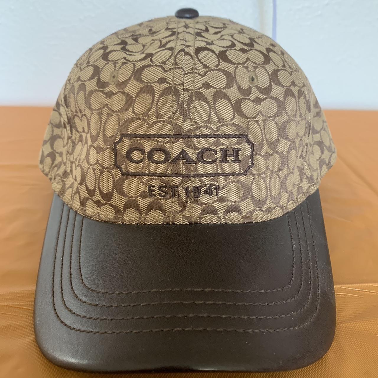 Brown Coach Hats For Mens Buy Coach Signature Jacquard Baseball