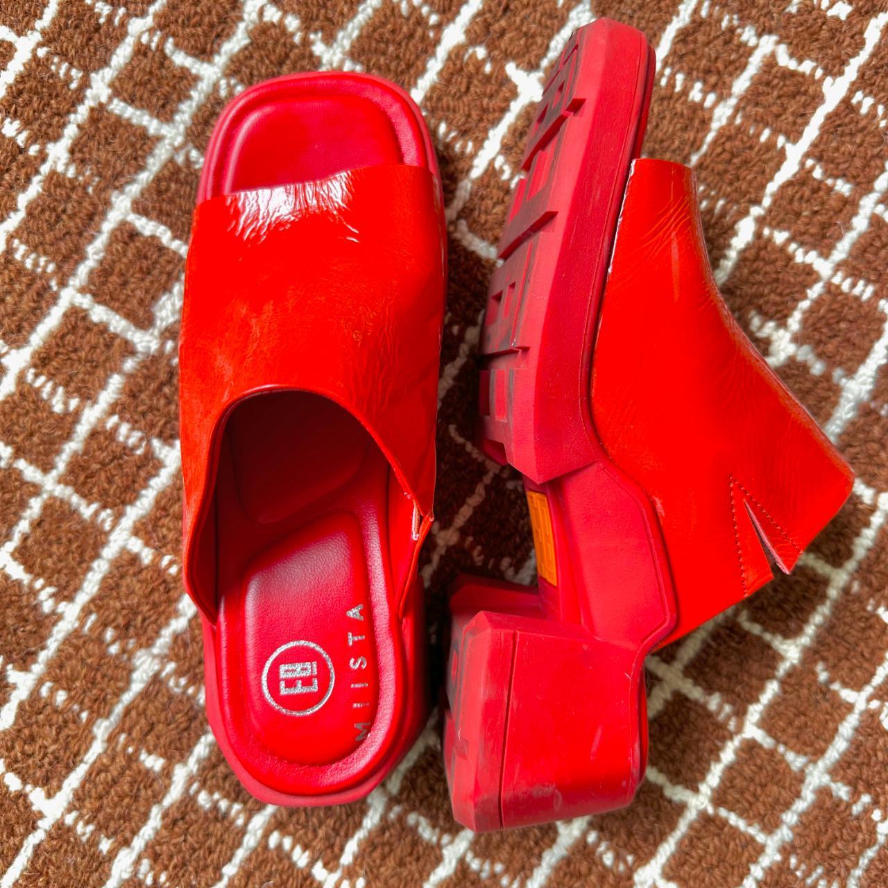 【関税込み】Miista バーガンディ Clarin ミュール MIISTA Red Rojo Clarin Mule Sandals. Size 38 / US 8. | Depop