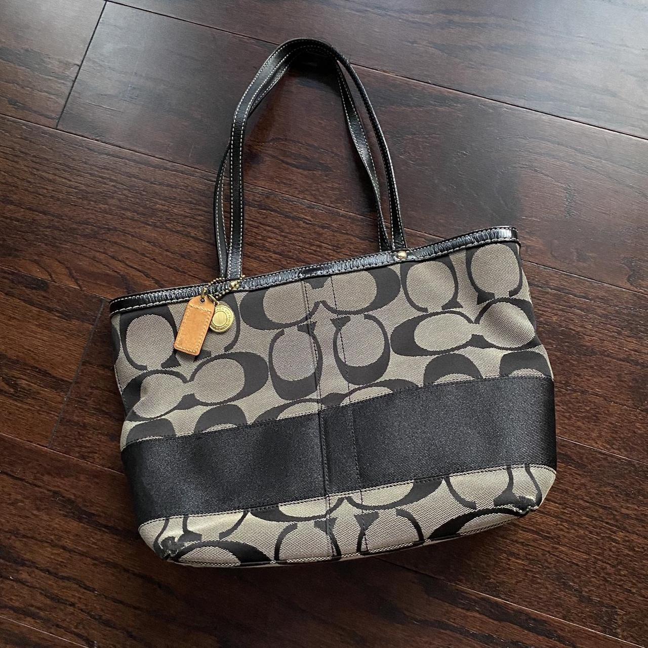 COACH Signature Mini Christie Carryall Bag Crossbody (Brown/Black) |  Accessorising - Brand Name / Designer Handbags For Carry & Wear... Share If  You Care! | Bags, Brown coach purse, Cross body handbags
