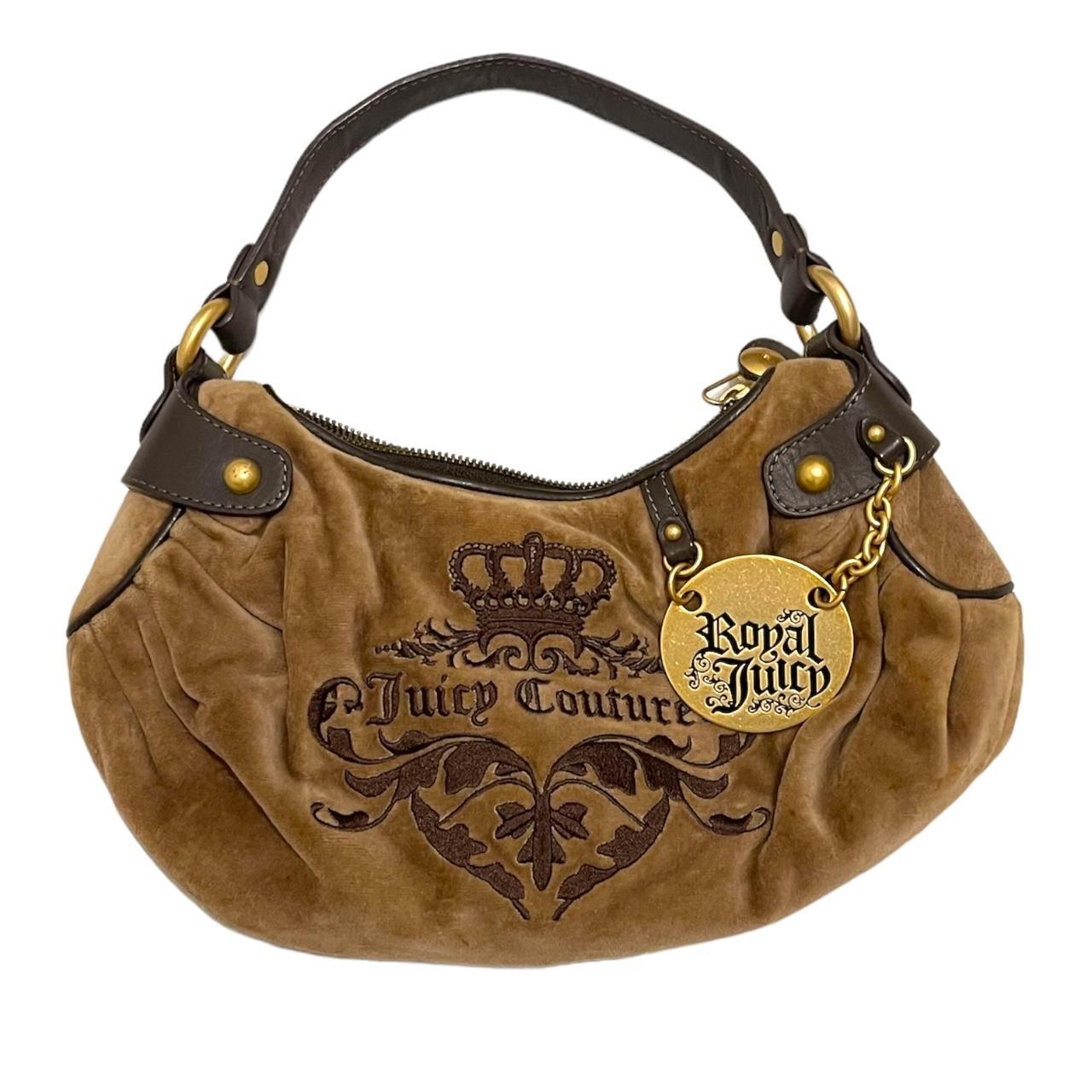 Royal Juicy Couture hot Brown Velvet Bag