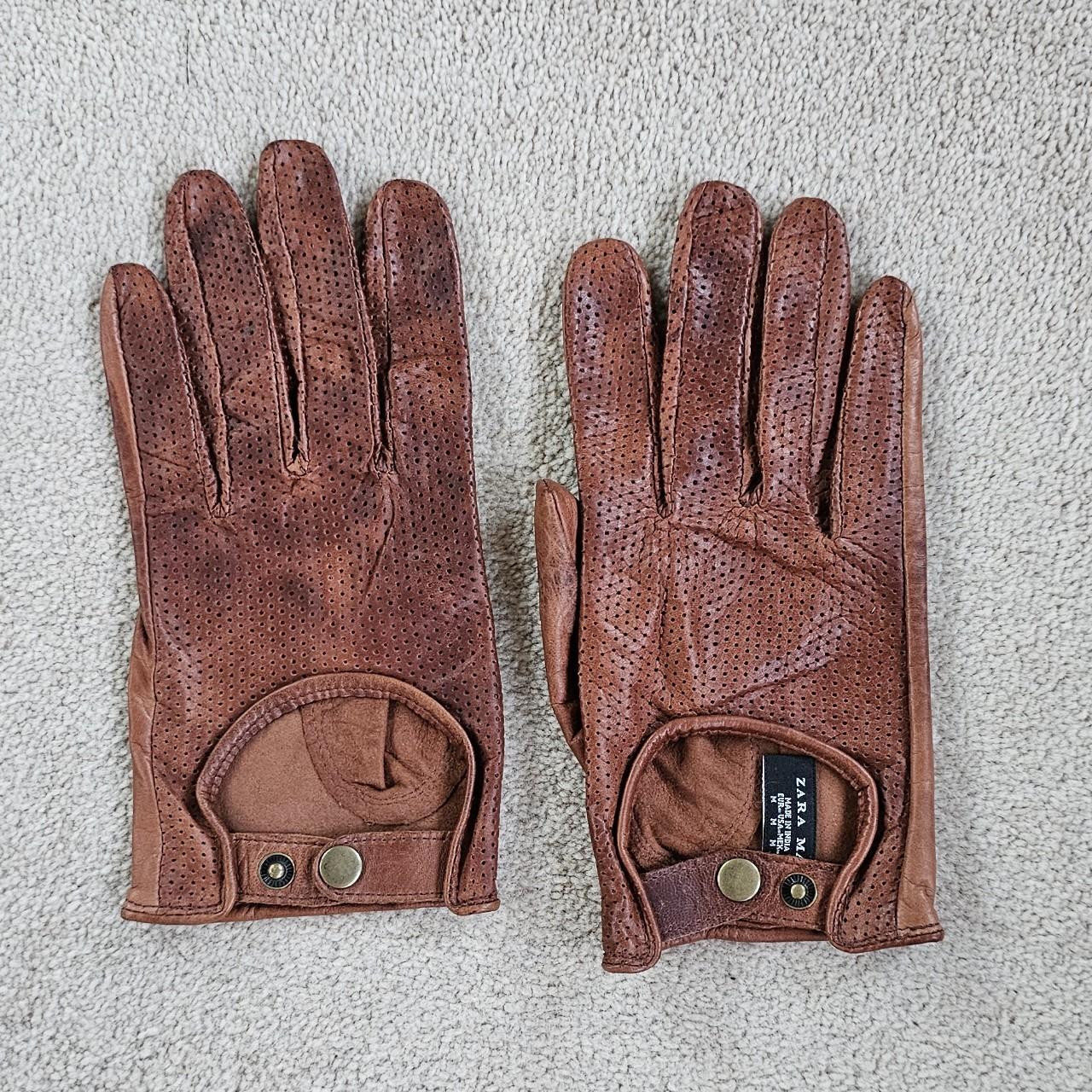 Zara Man Leather Gloves Size Medium Never been... Depop