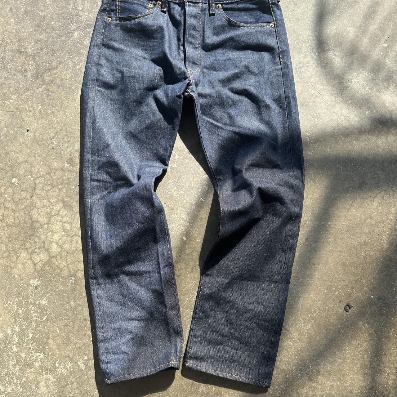 Levi s 501 Raw Denim Great condition Little to. Depop