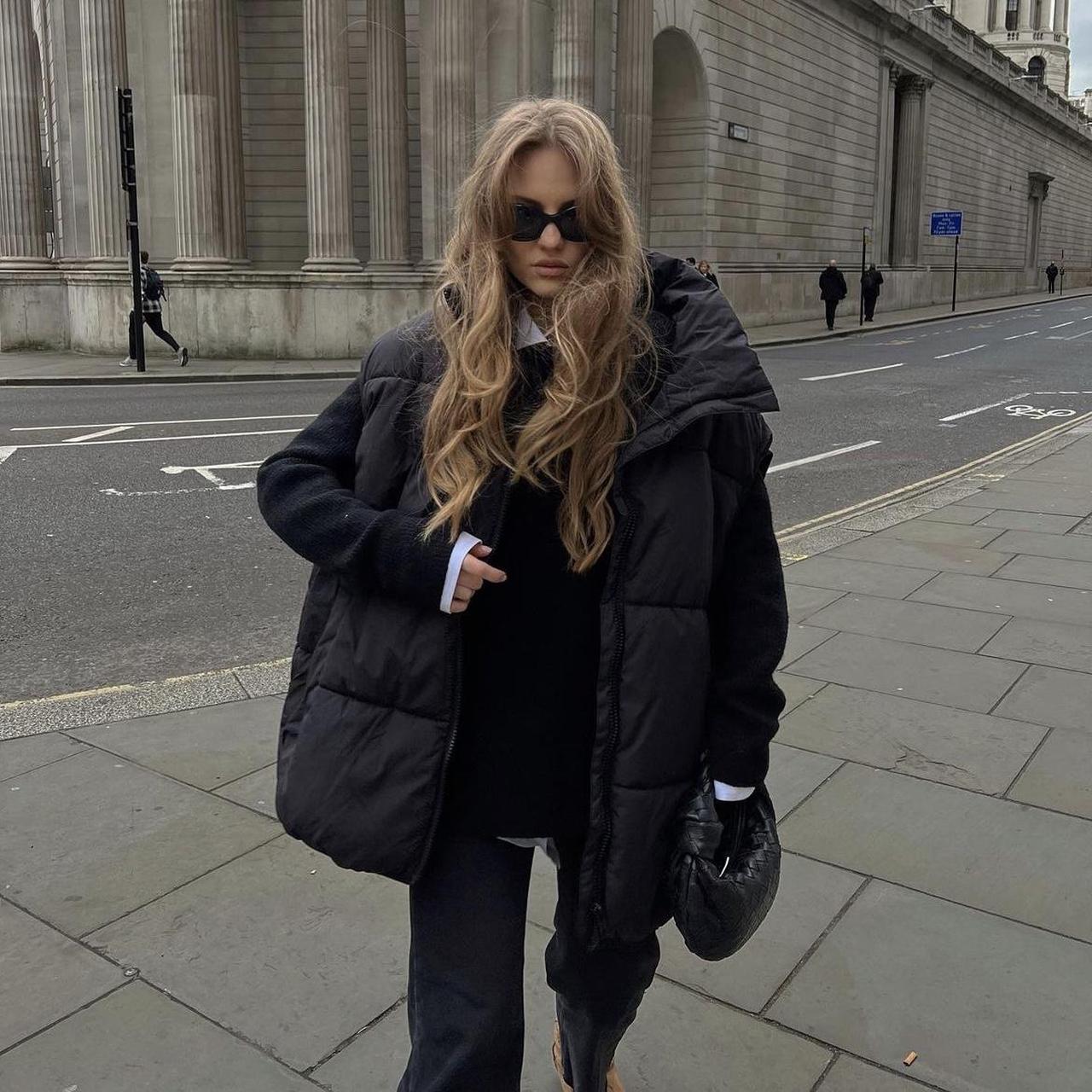 H&M oversized puffer vest • size L • used Depop