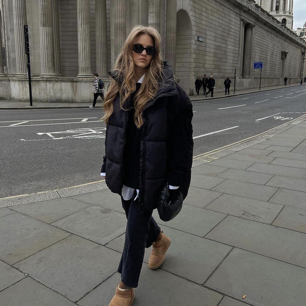 H&M oversized puffer vest • size L • used Depop