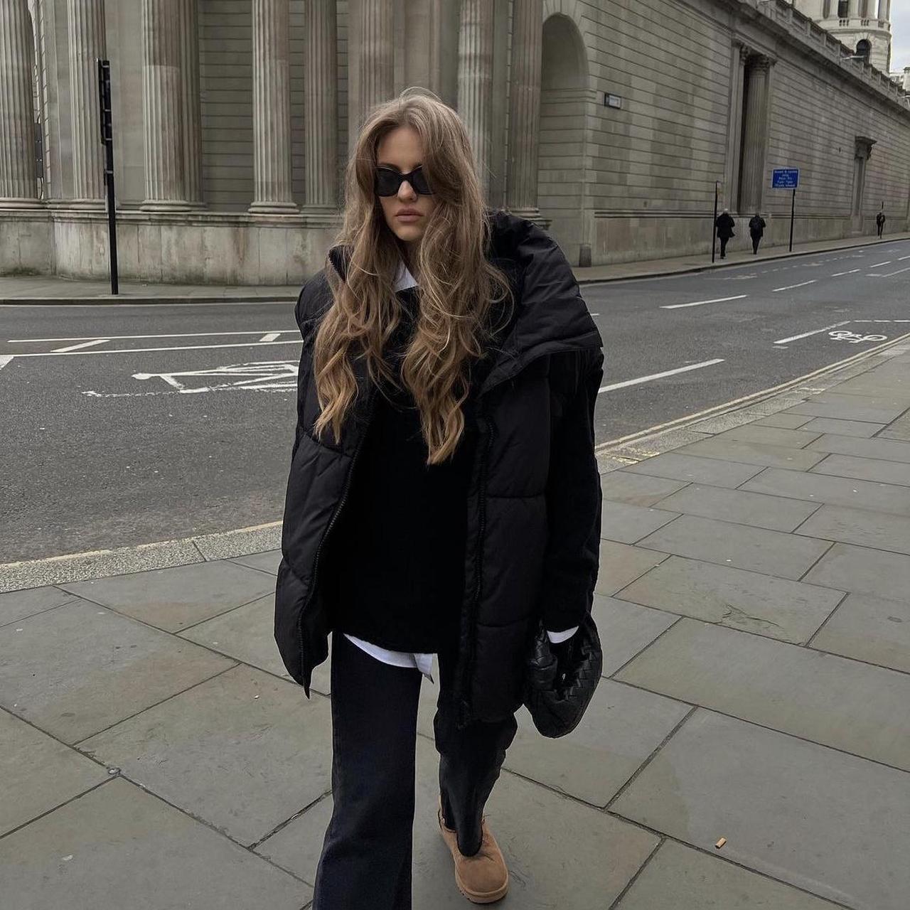 H&M oversized puffer vest • size L • used Depop