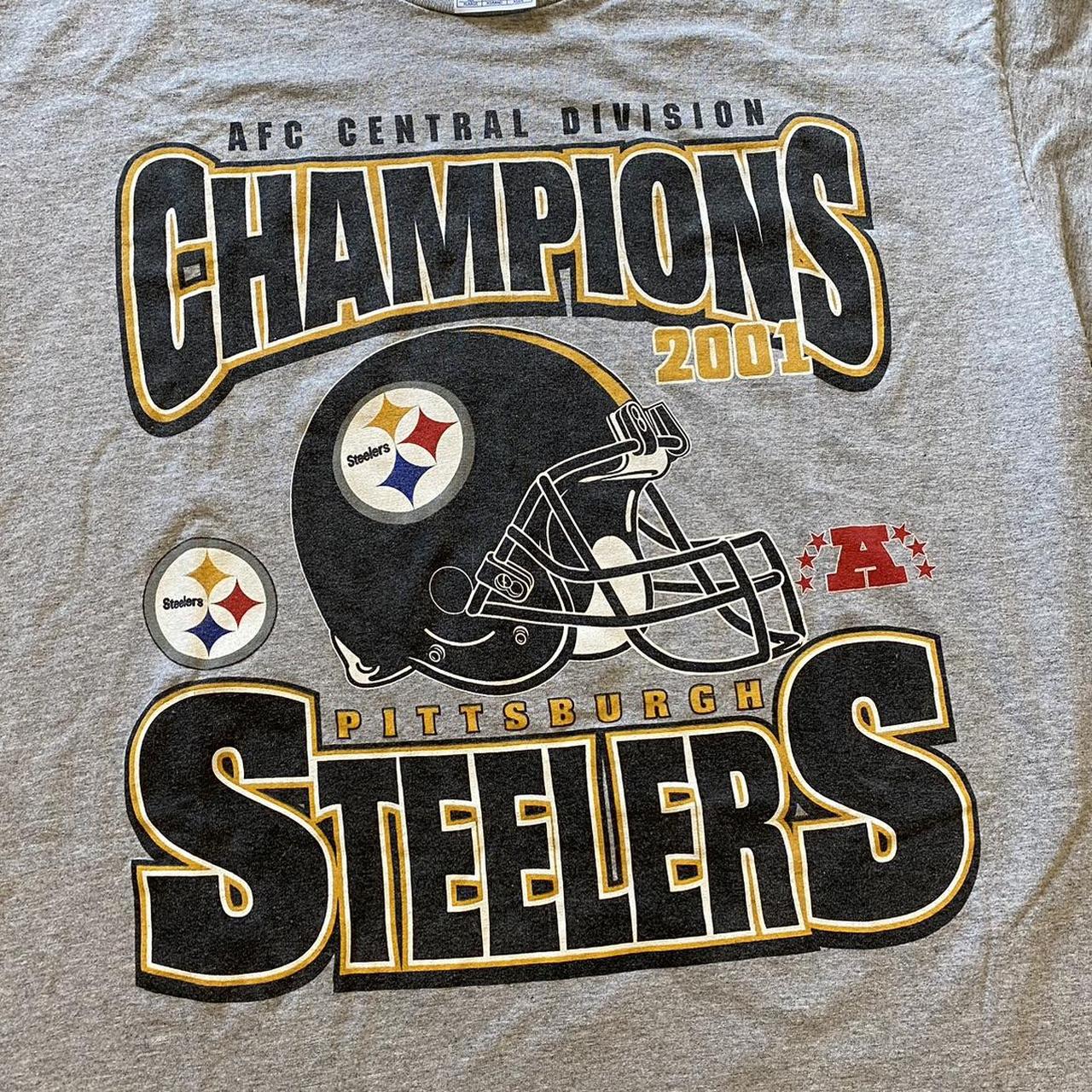 Pittsburgh Steelers 2001 AFC Central Champions Shirt - Depop