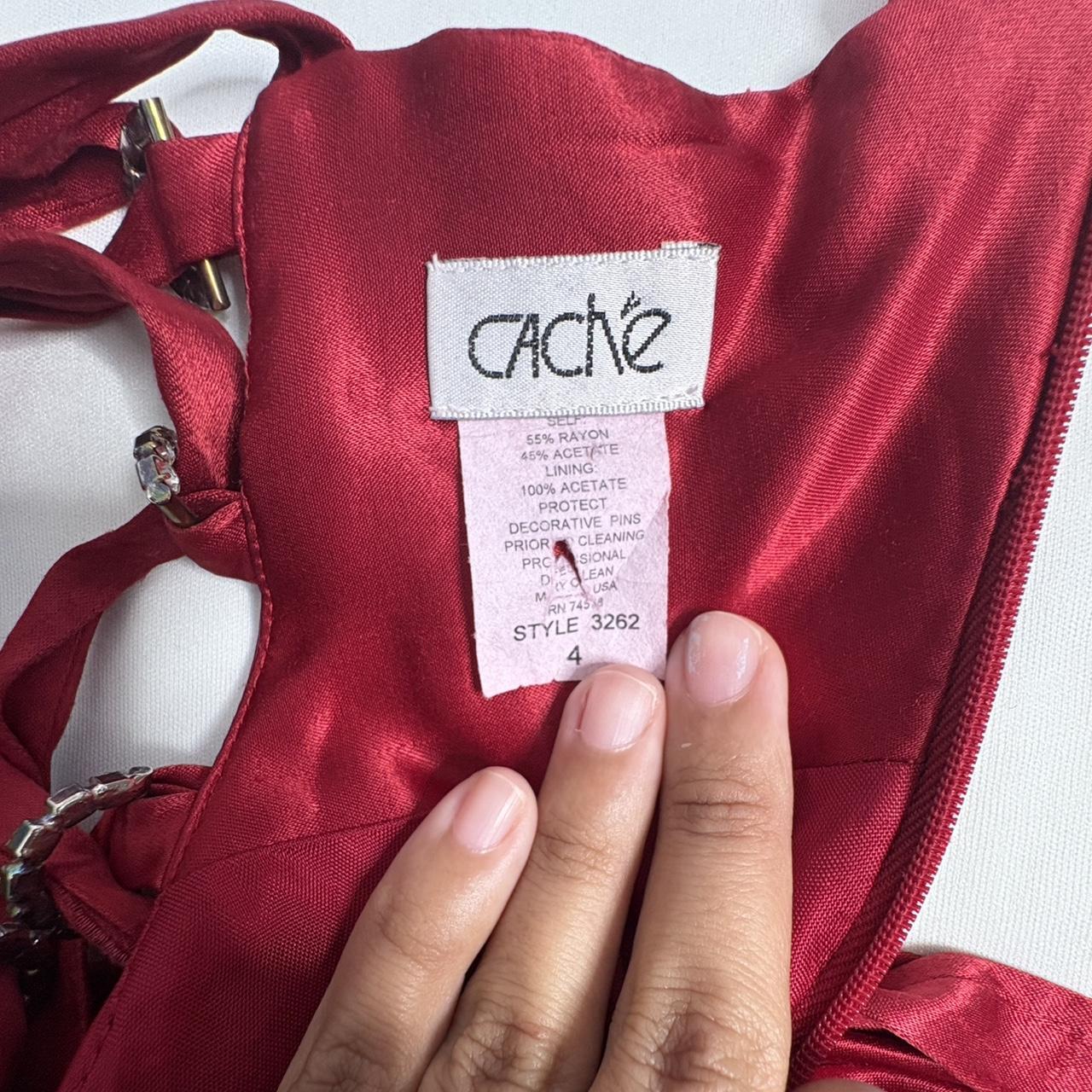 Cache Women's A-line Dress - Red - S – Cache Gown… - image 6