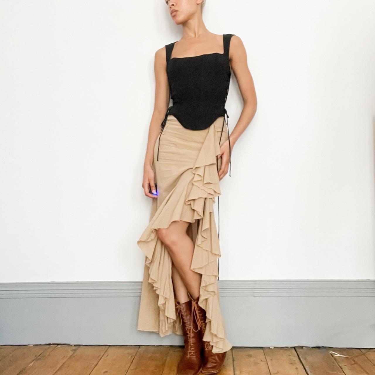 Beige skirt light brown best sale