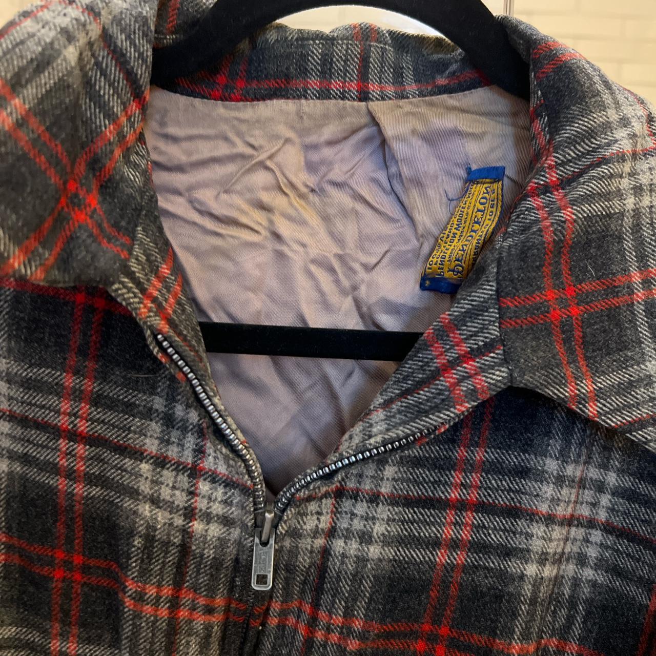 Pendleton Women's Wool Jacket - Burgundy/Grey - S… - image 3