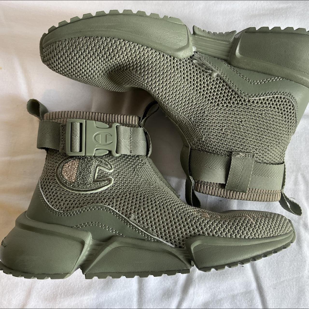 Olive green champion shoes online