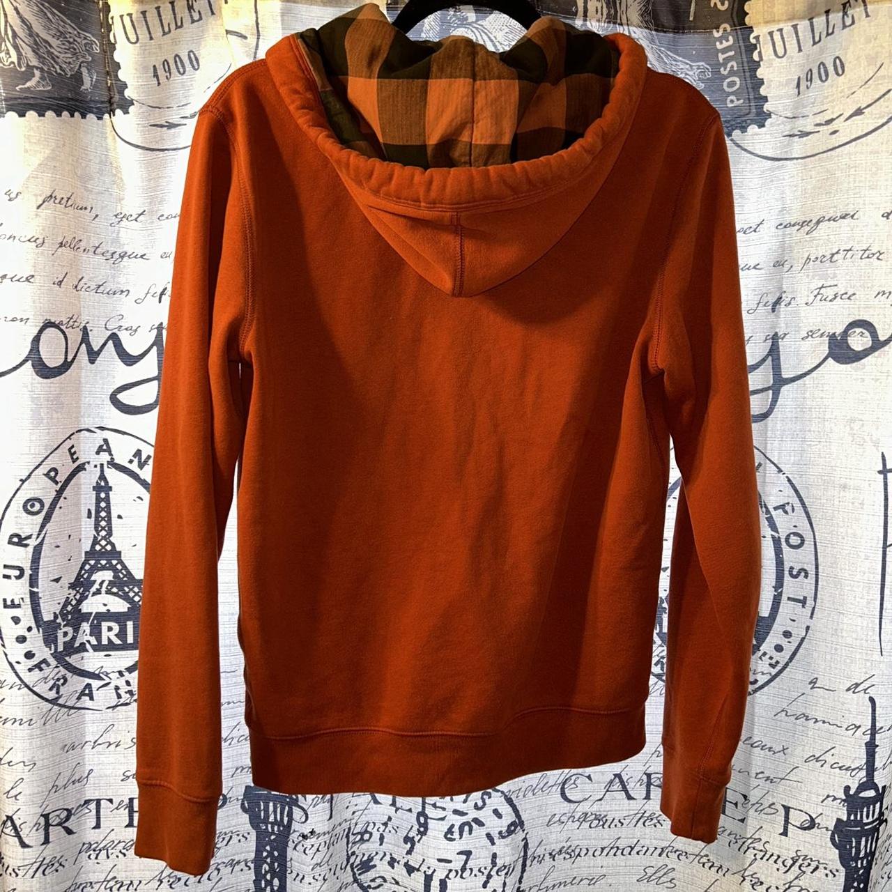 Burnt Orange Burberry Brit hoodie Size medium fits