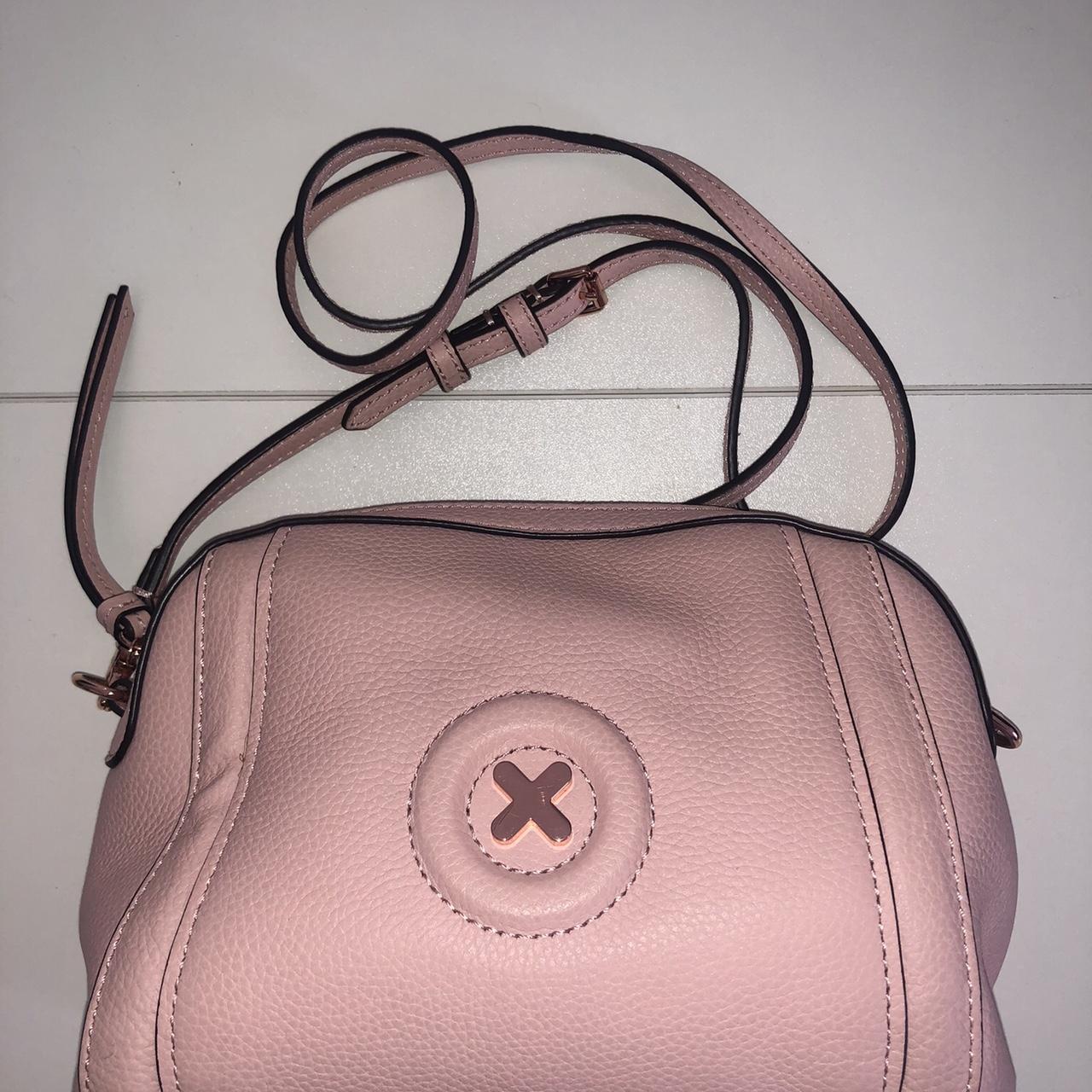Mimco Leather Fantasy Cross Body Bag in Light Pink... Depop