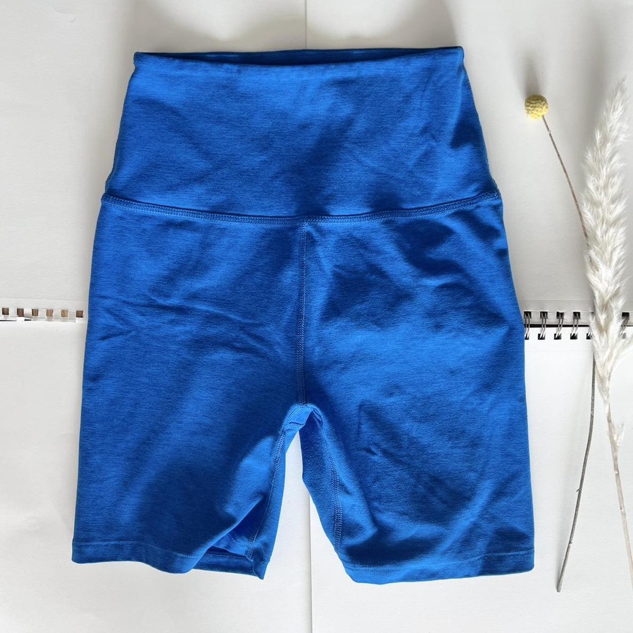 Beyond Yoga Electric Blue Spacedye High Waisted 7"... Depop