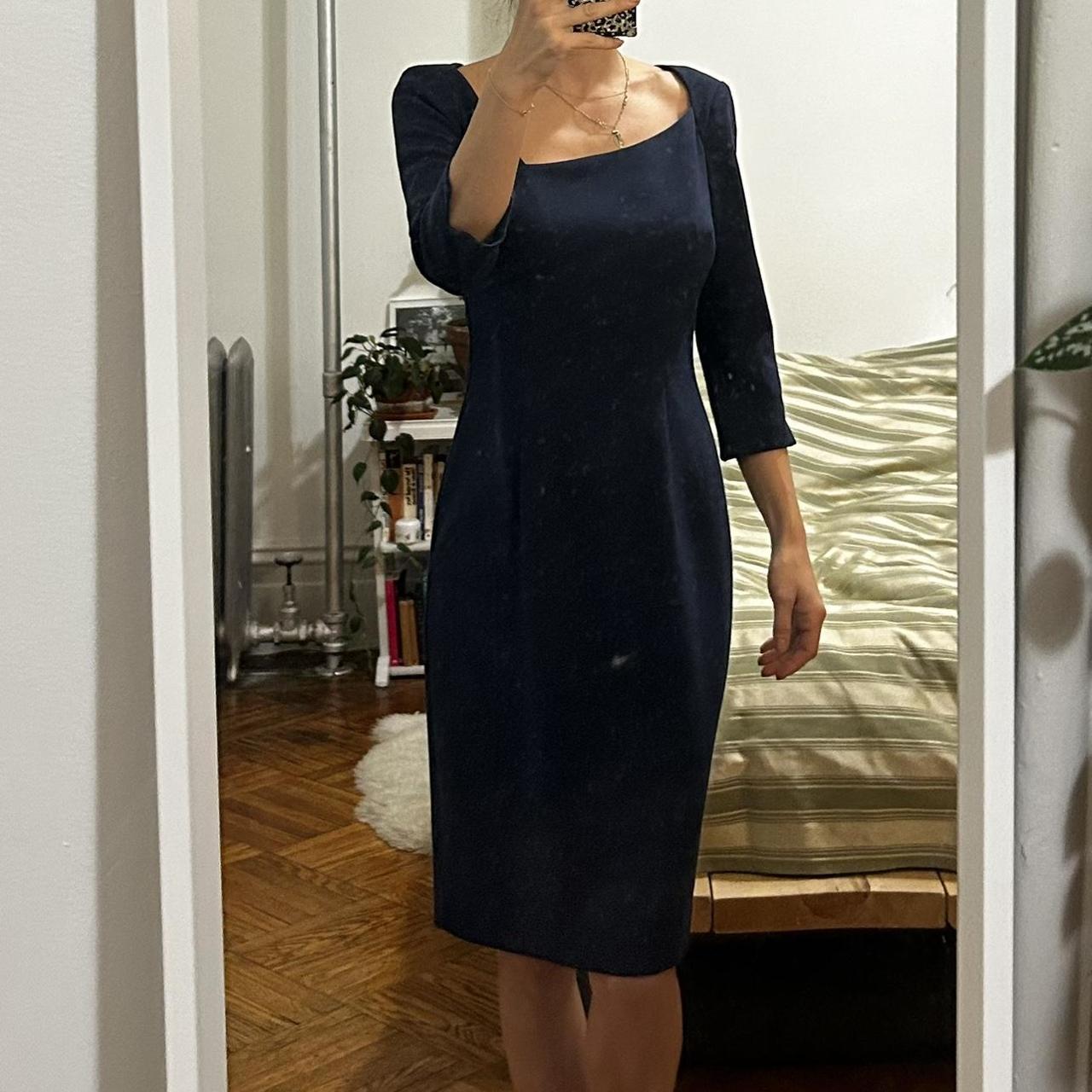 Black halo navy dress best sale